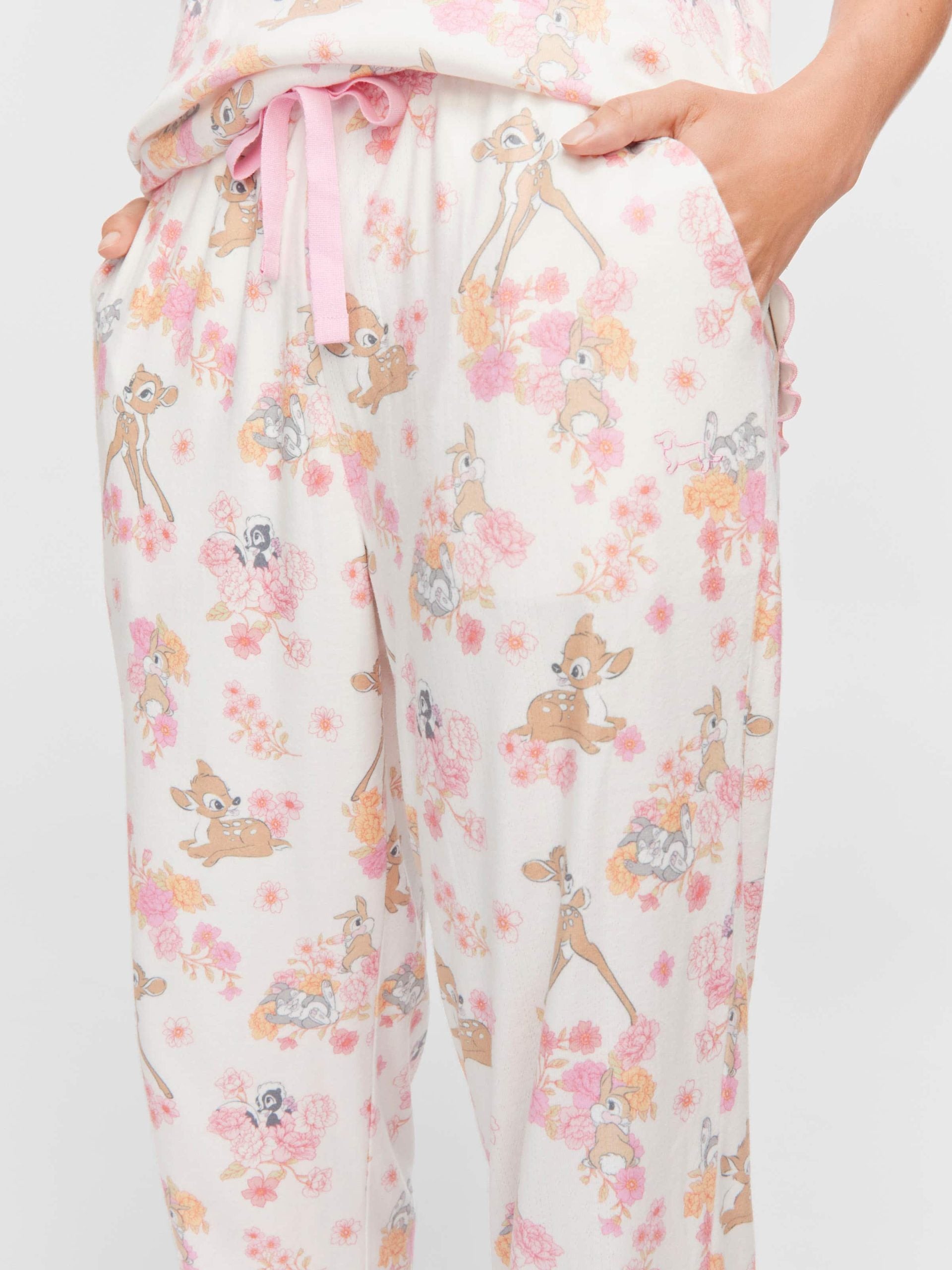 Bambi Tapered Leg Pointelle Pj Pant multi