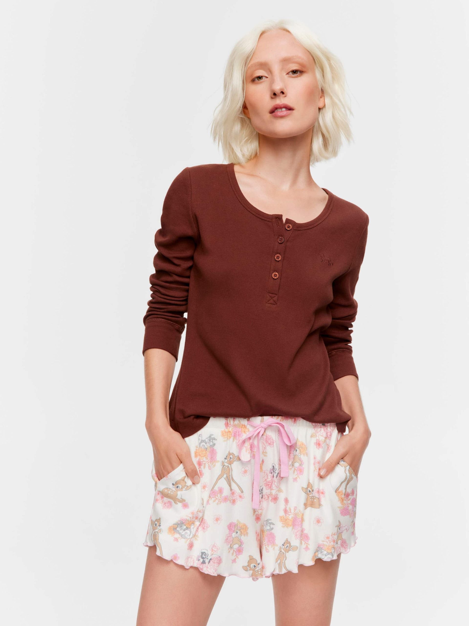 Bambi Pointelle Mini Short multi