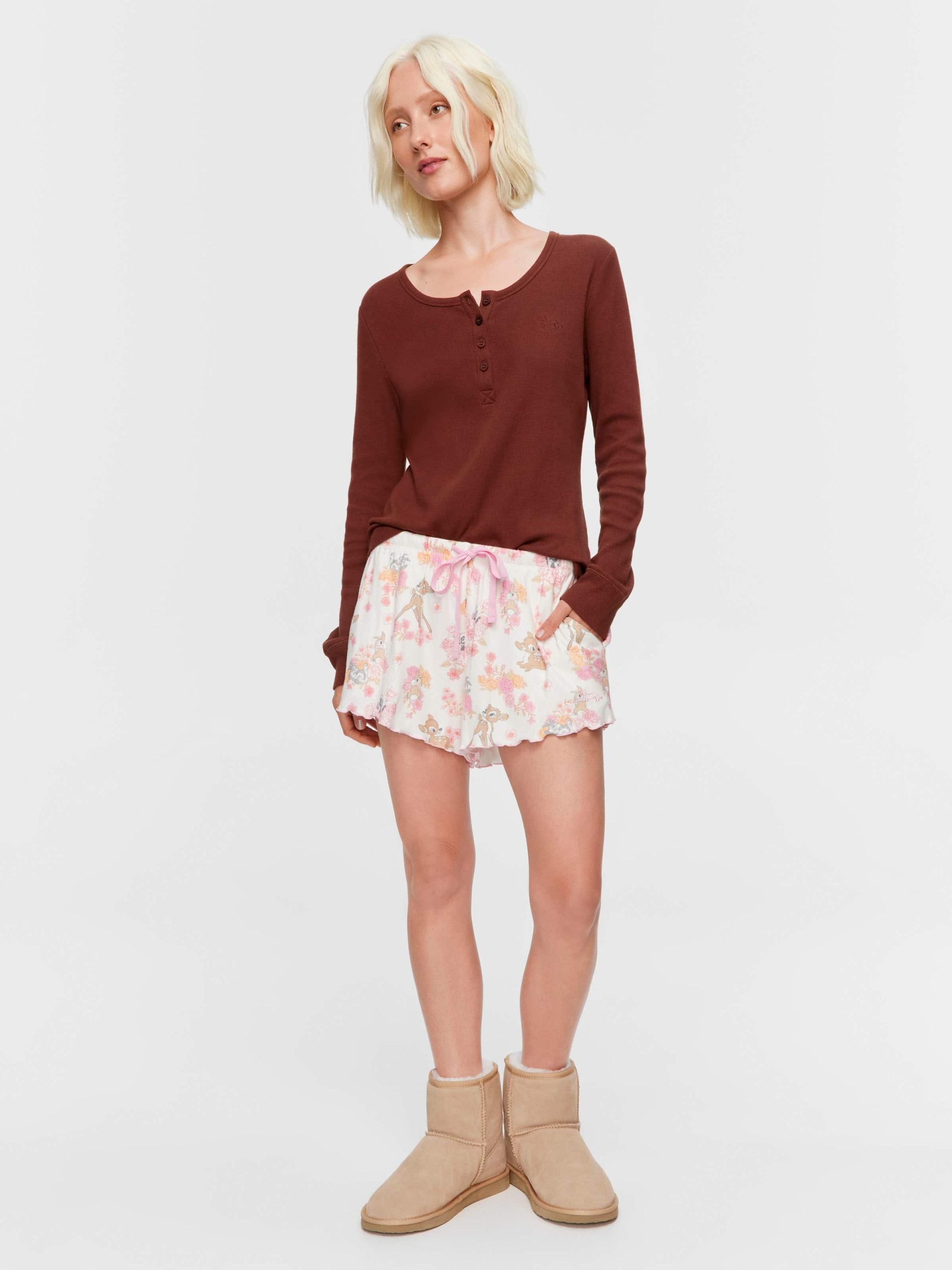 Bambi Pointelle Mini Short multi
