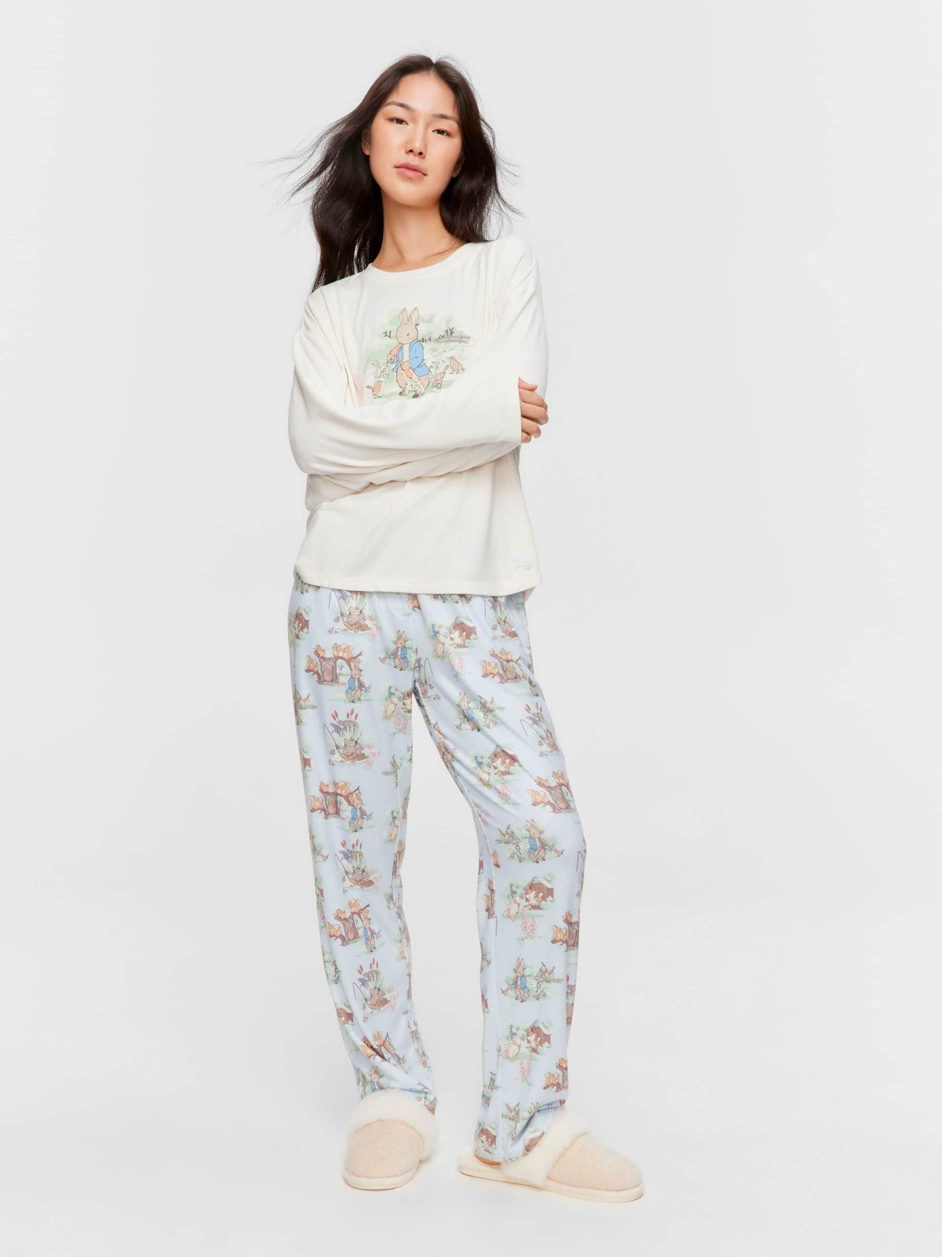 Peter Rabbit Plush Long Sleeve Top pink