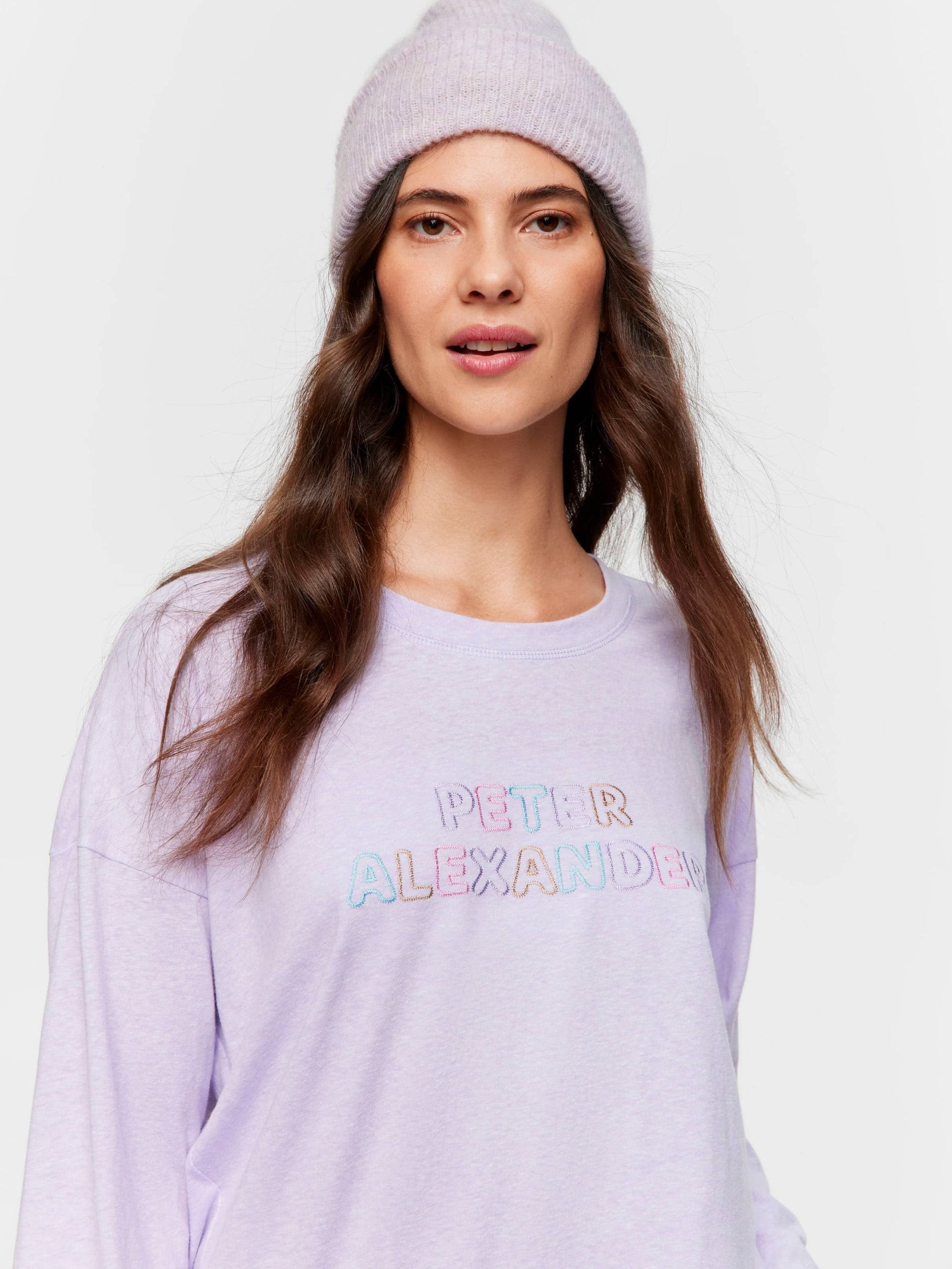 Peter Alexander Lilac Logo Long Sleeve Top lilac