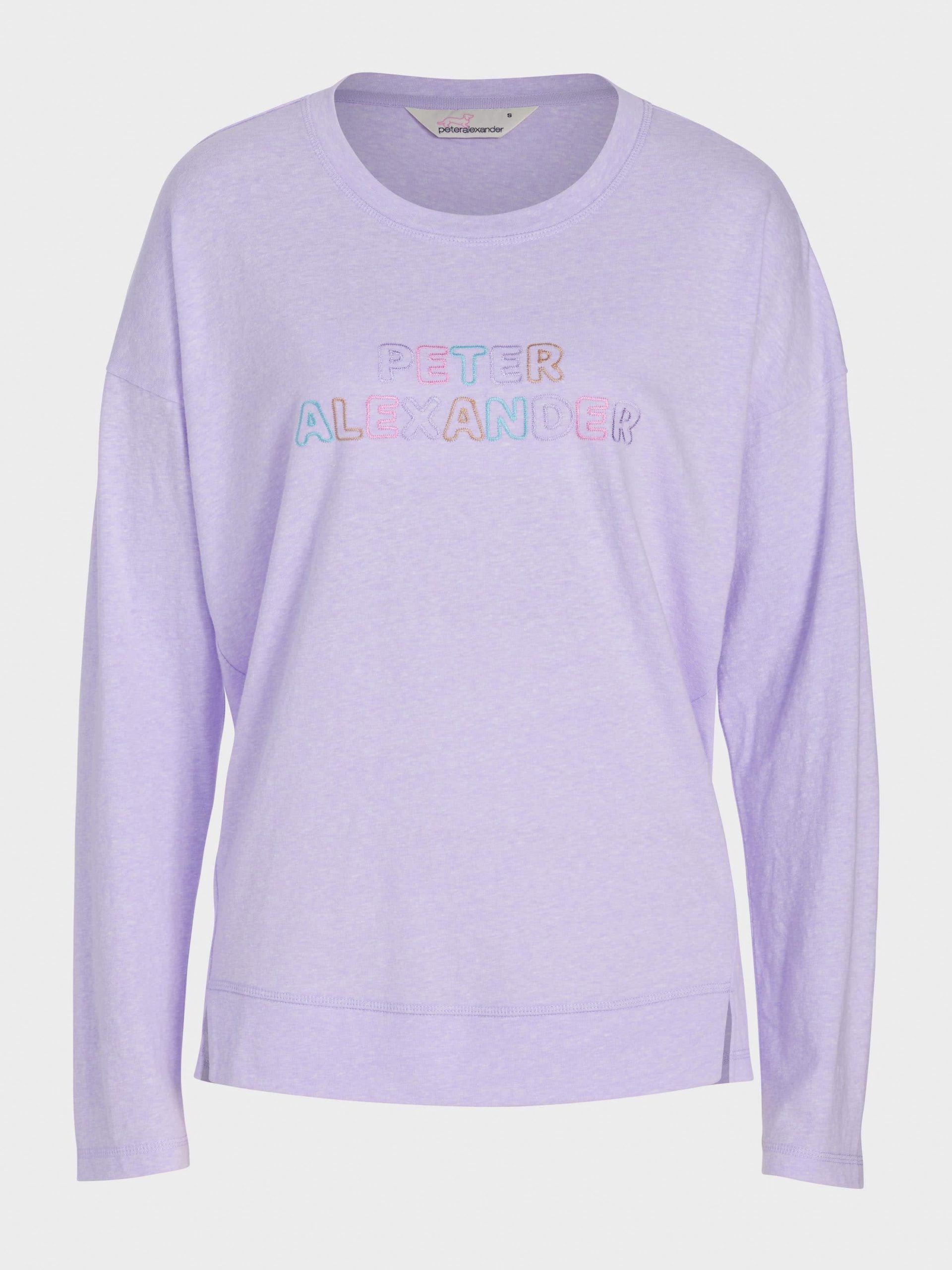 Peter Alexander Lilac Logo Long Sleeve Top lilac