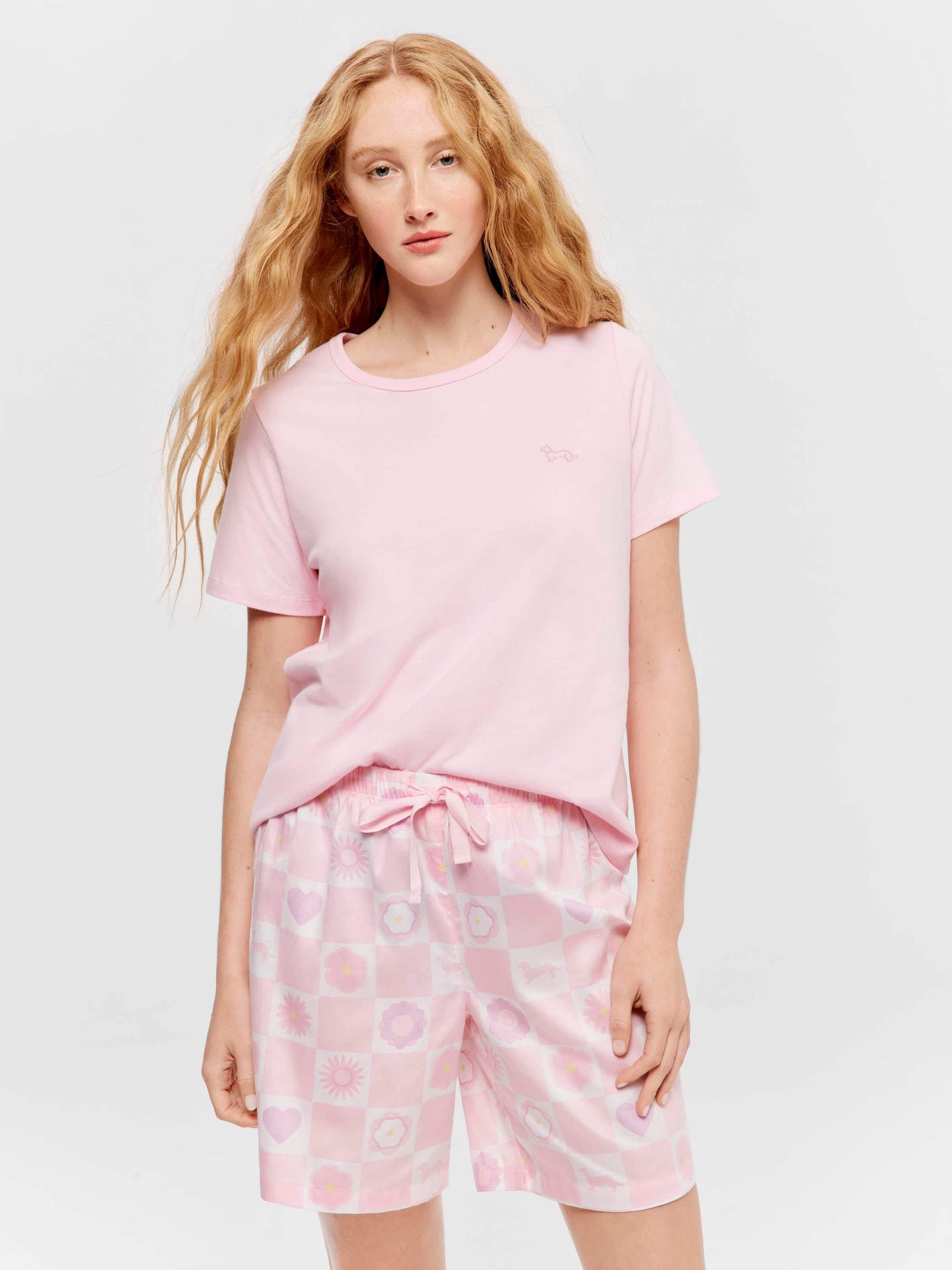 Penny Check Floral Pj Set multi