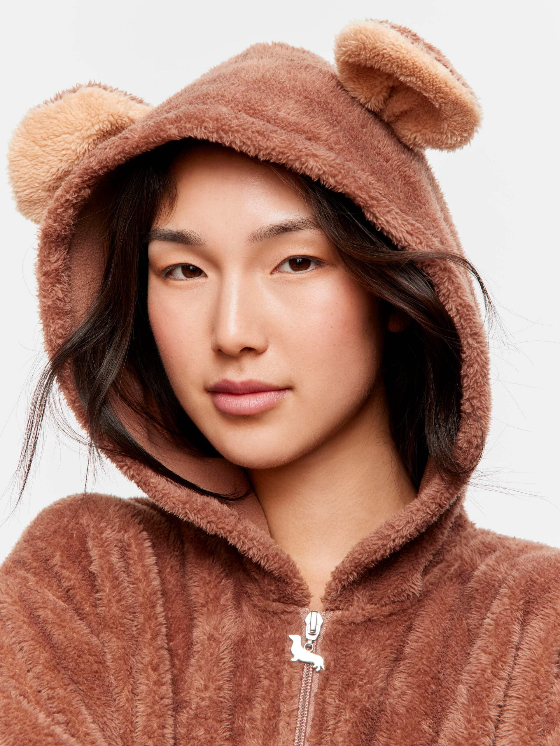 Bear Fleece Onesie multi