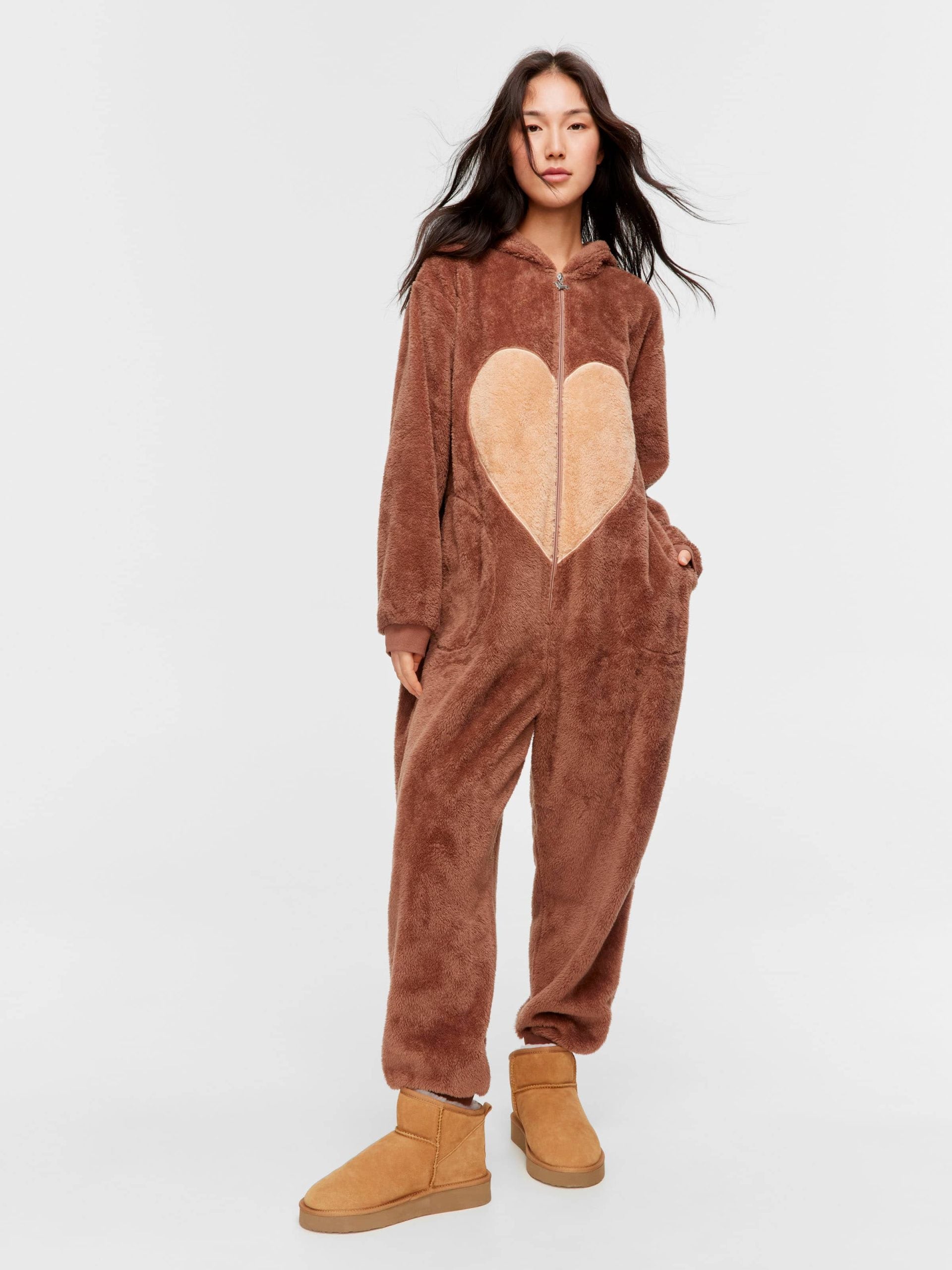 Bear Fleece Onesie multi