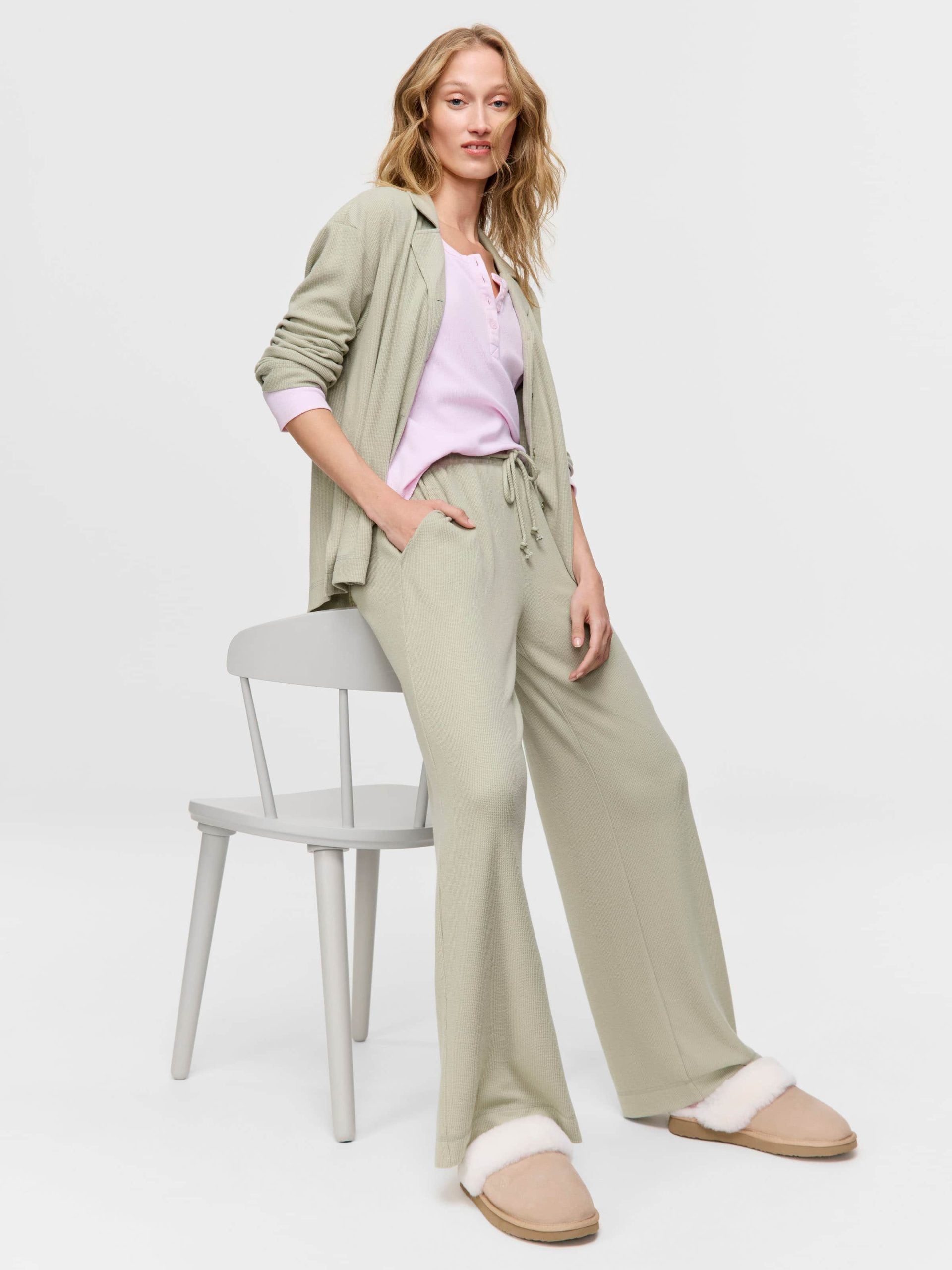 Soft Waffle Pj Pant mint