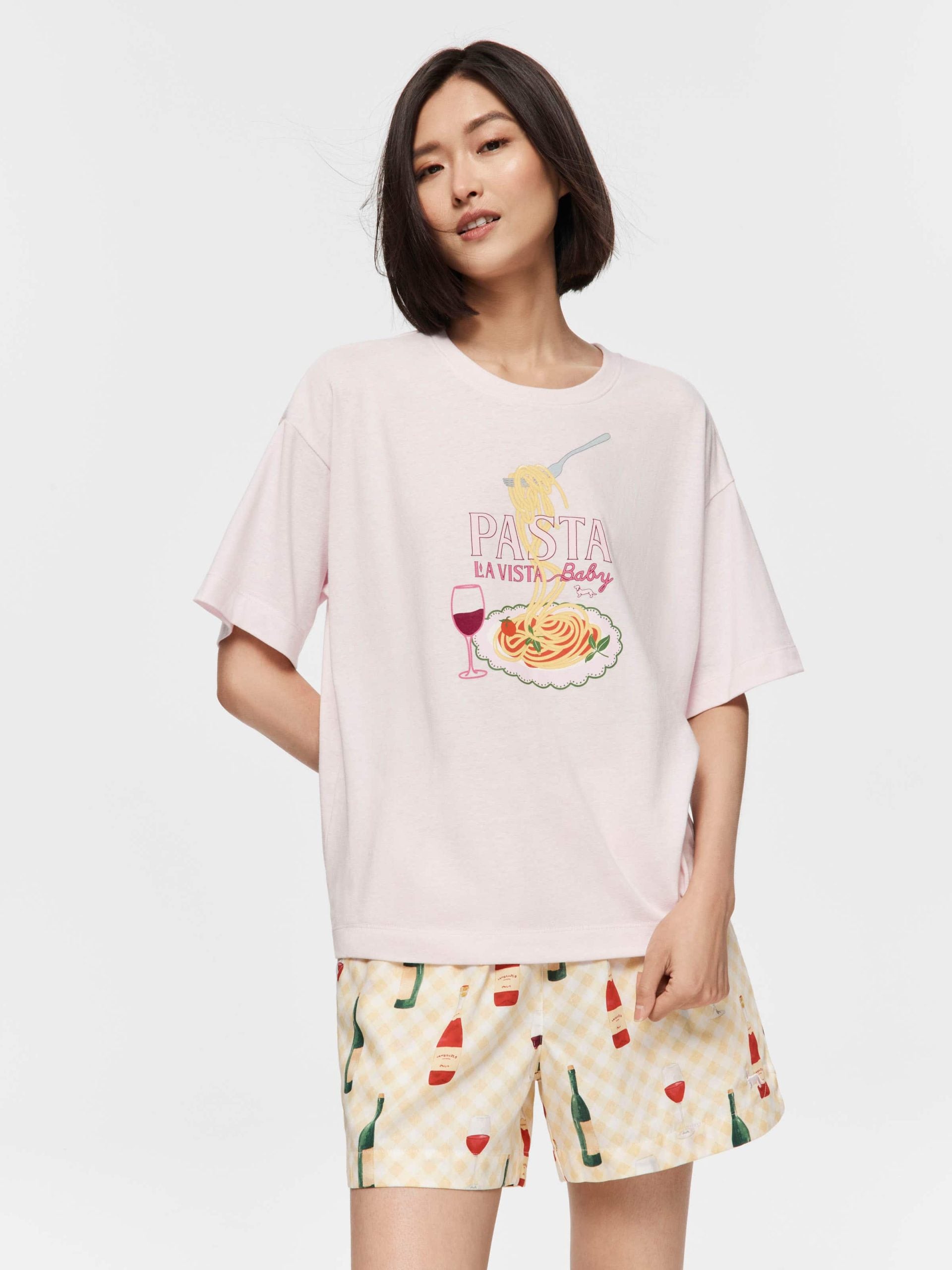 Pasta Tee pink