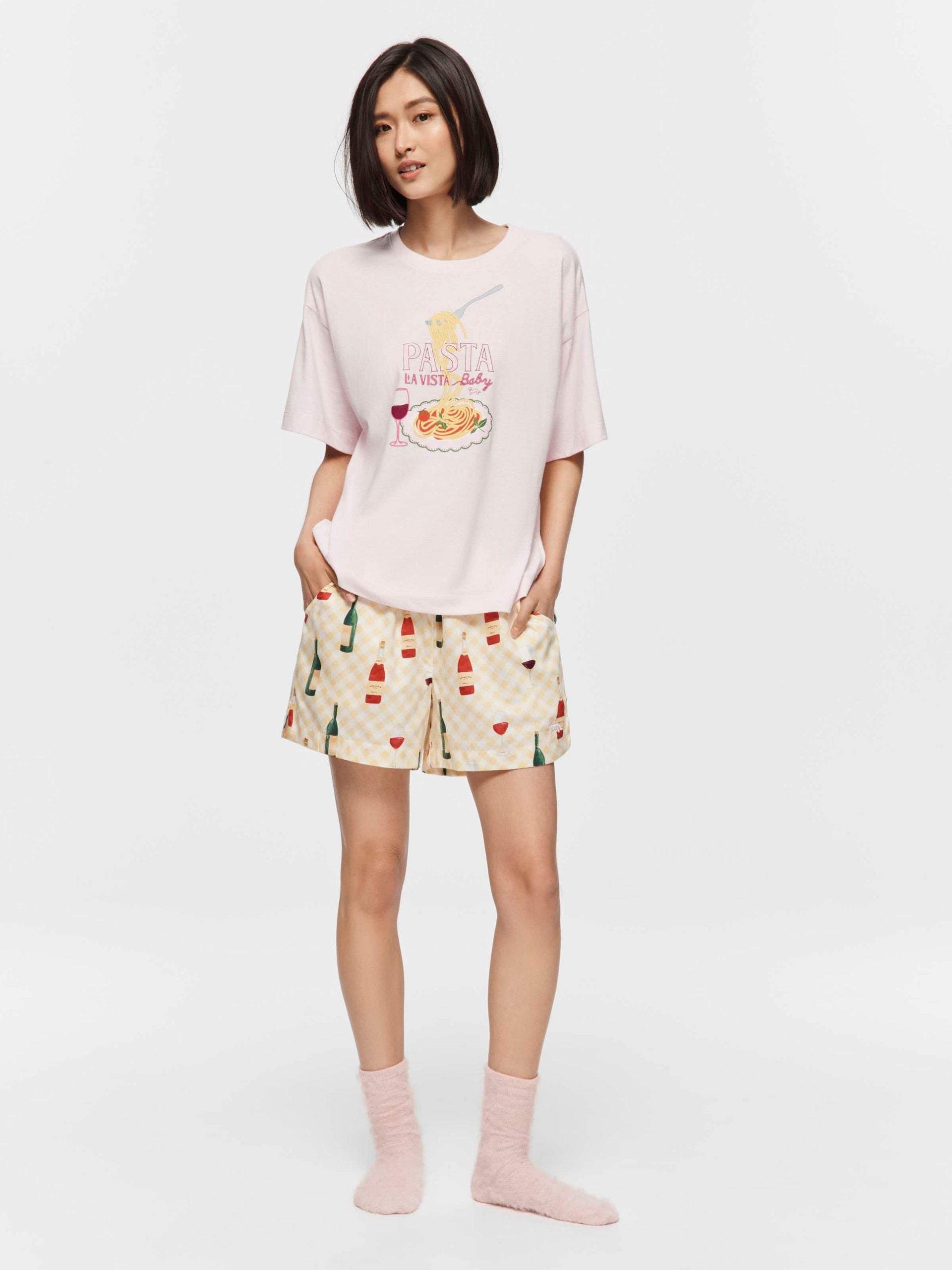 Pasta Tee pink