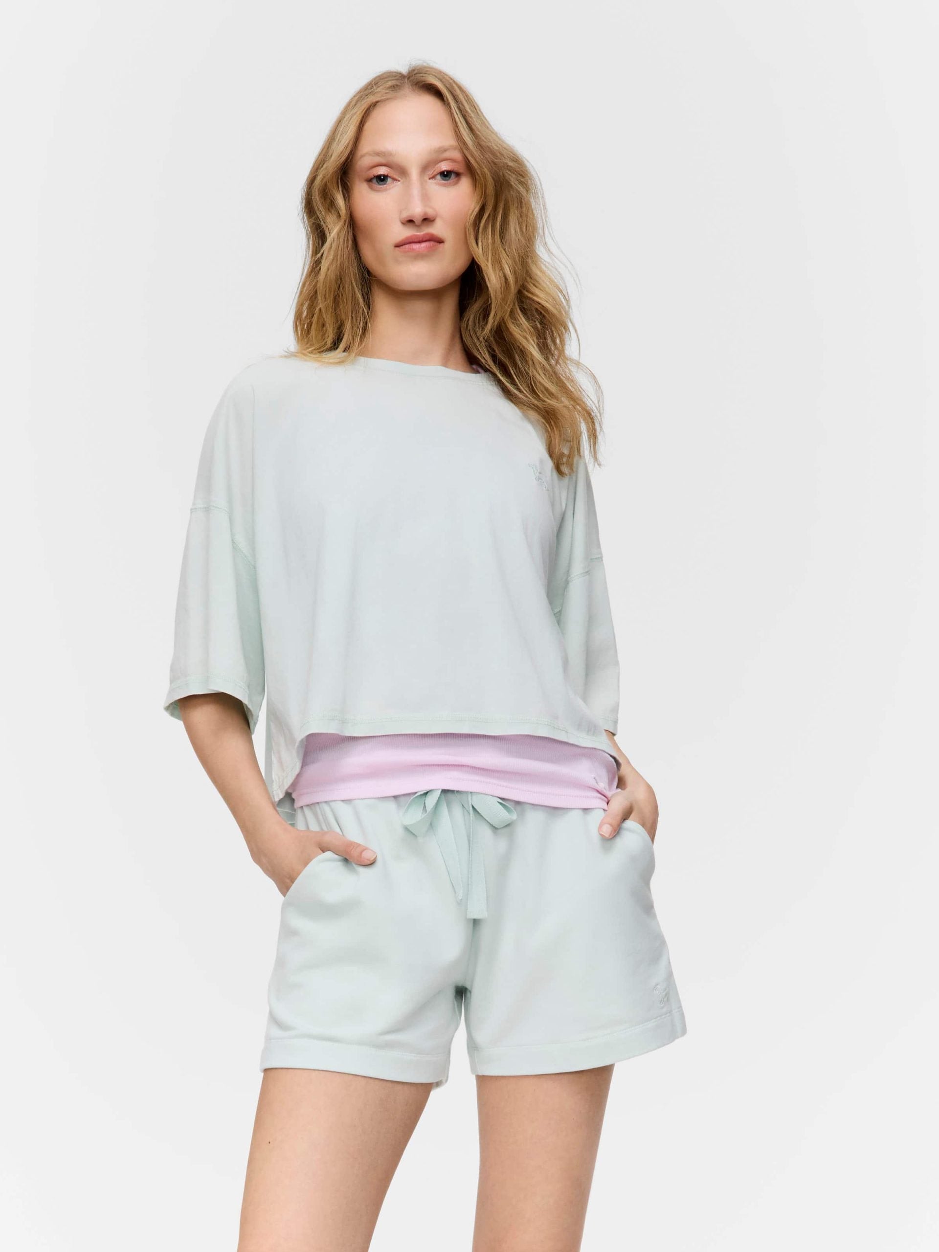 Fleece Track Short mint