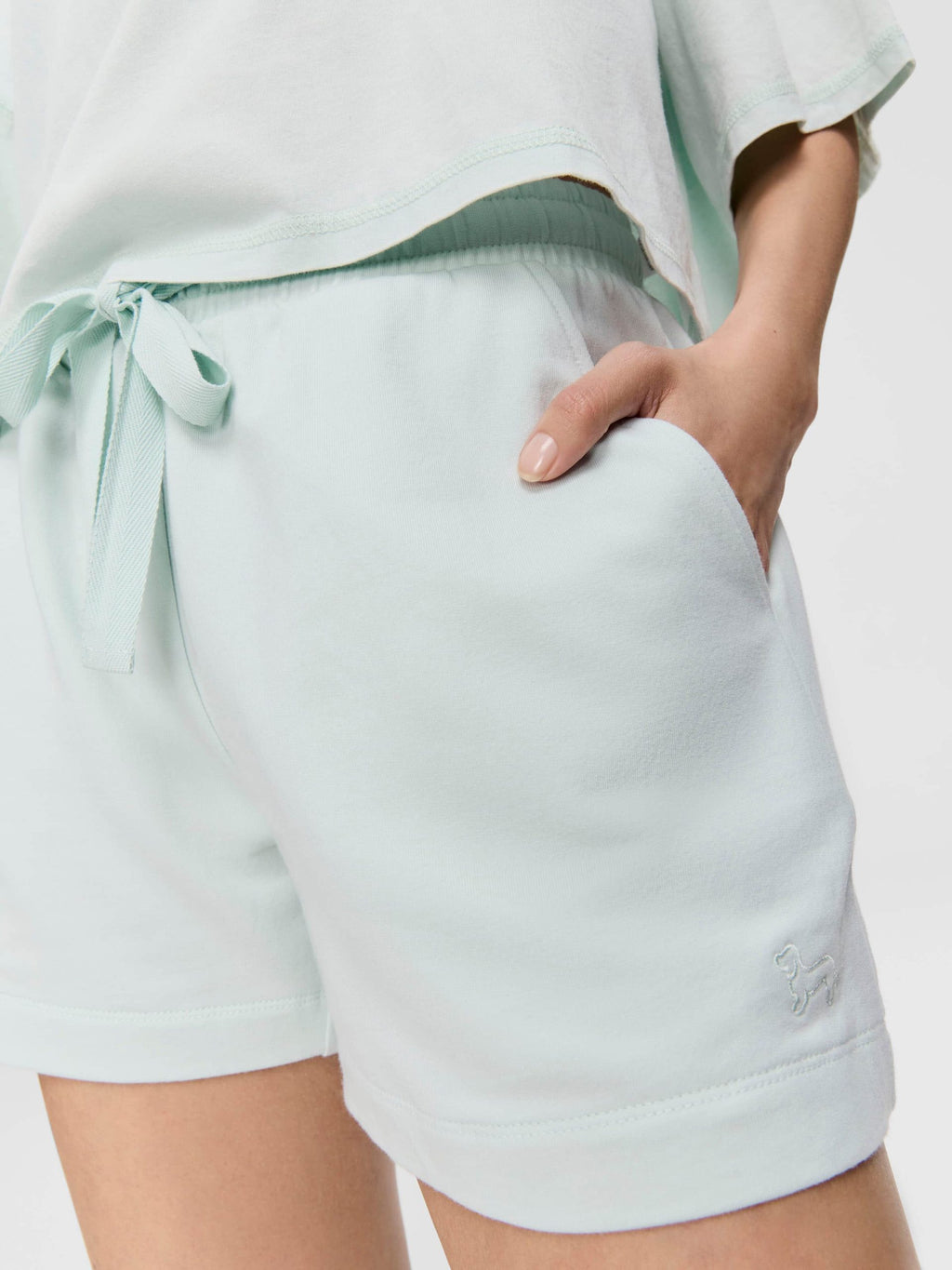 Fleece Track Short mint