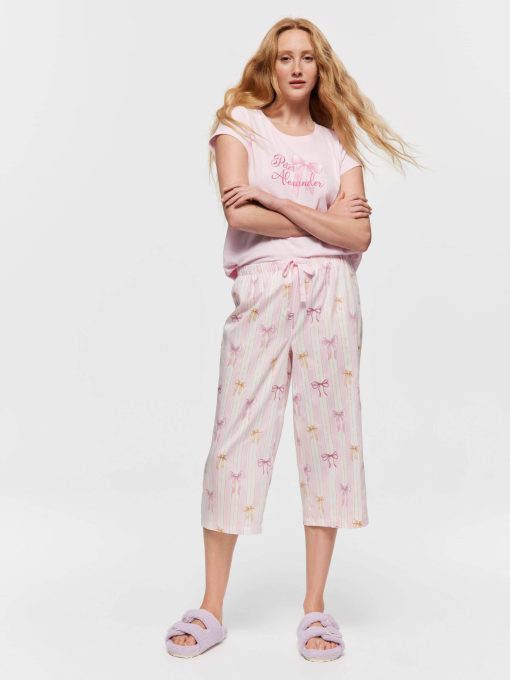 Bow Stripe 3/4 Pj Pant multi