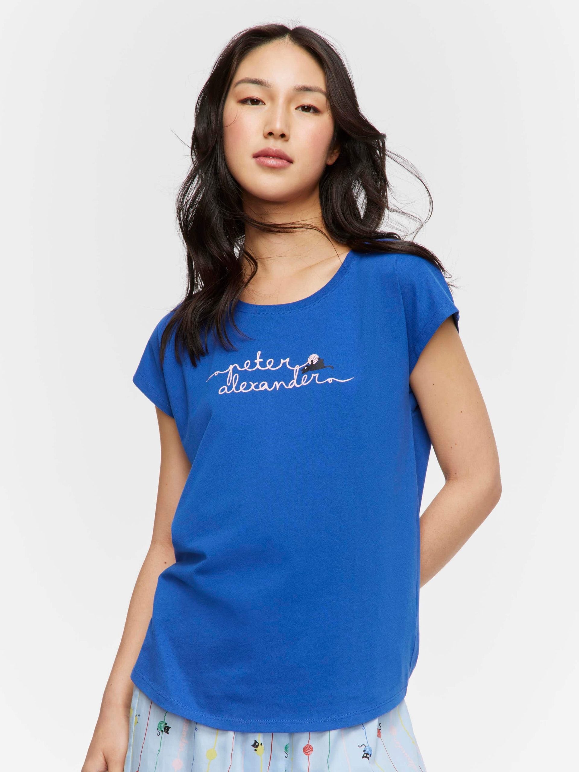 Cat Tee navy