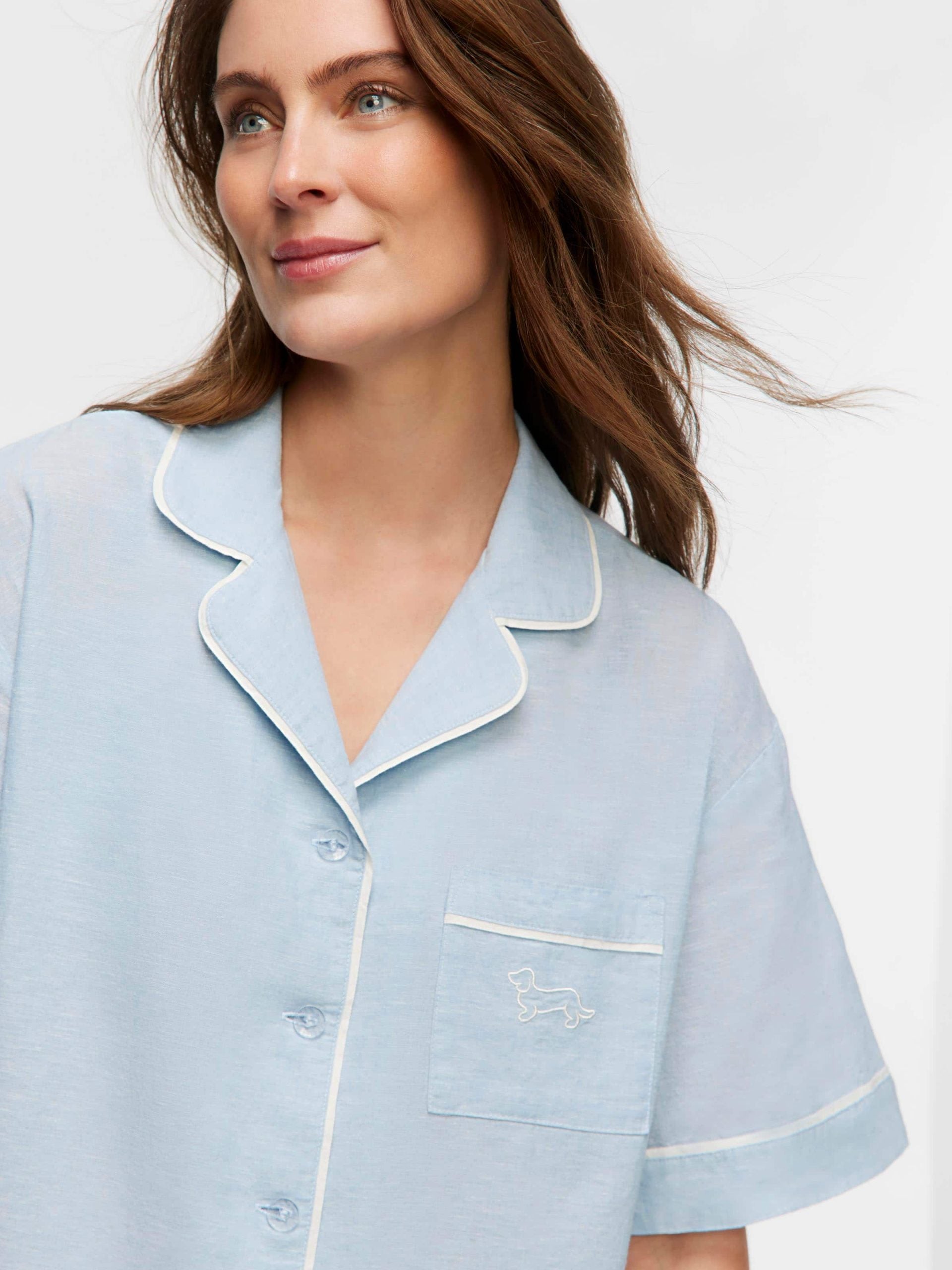Linen Short Sleeve Shirt multi