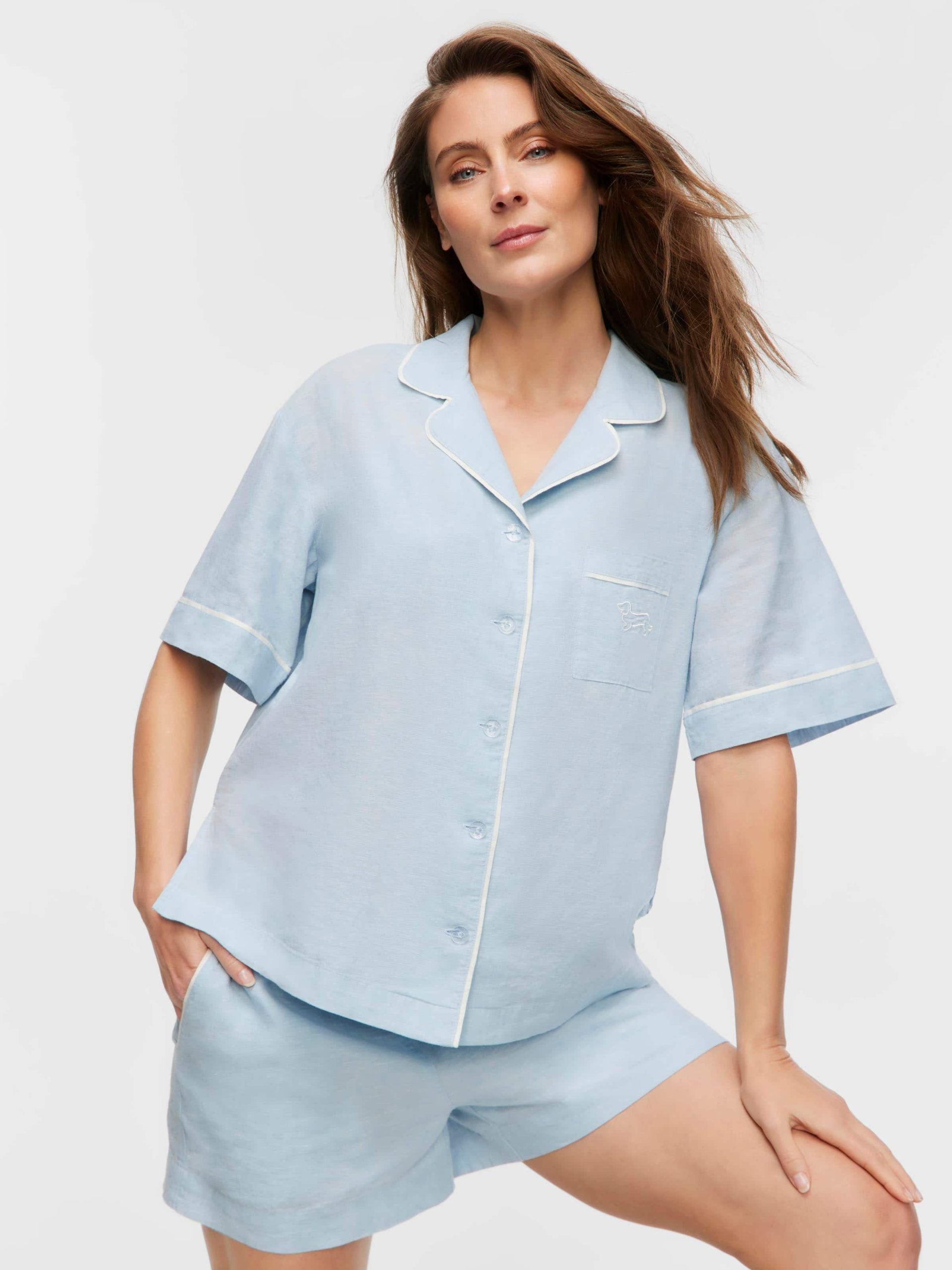 Linen Short Sleeve Shirt multi