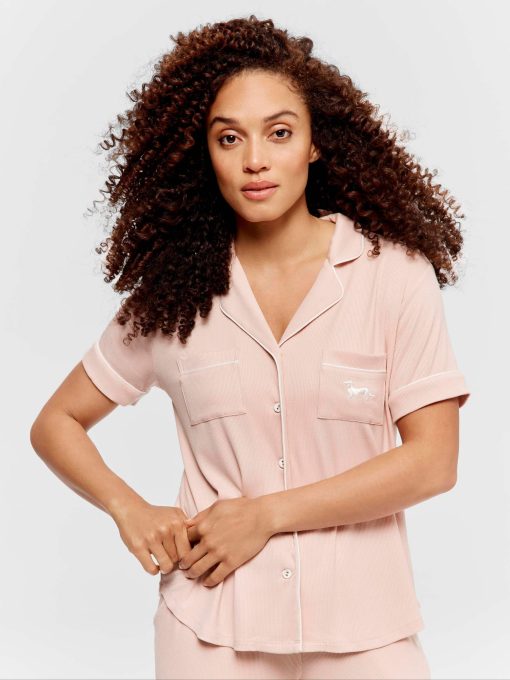 Pink Rib Shirt palepink