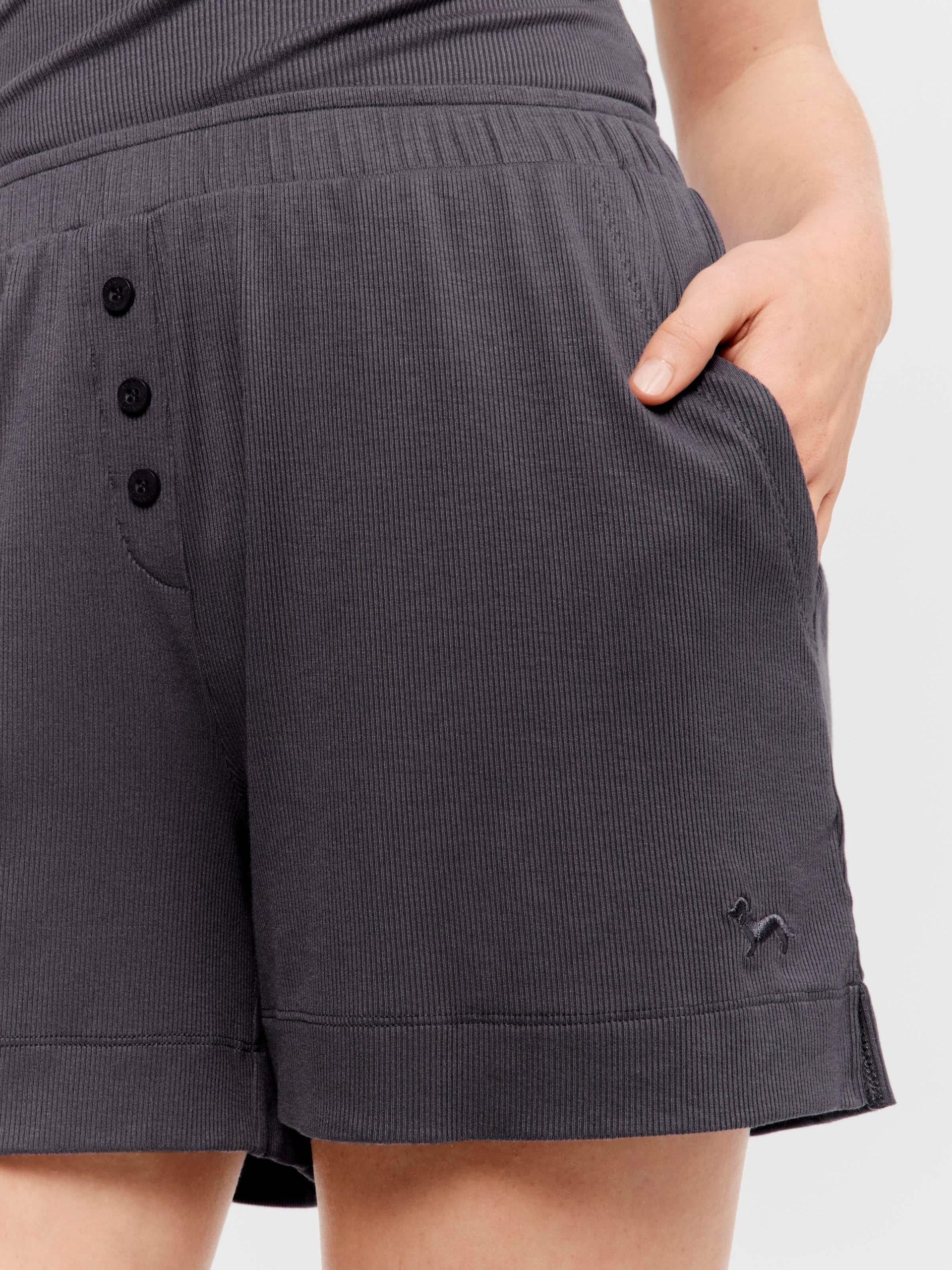 Grey Rib Short charcoal