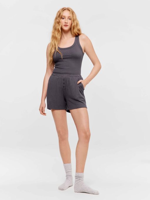 Grey Rib Short charcoal