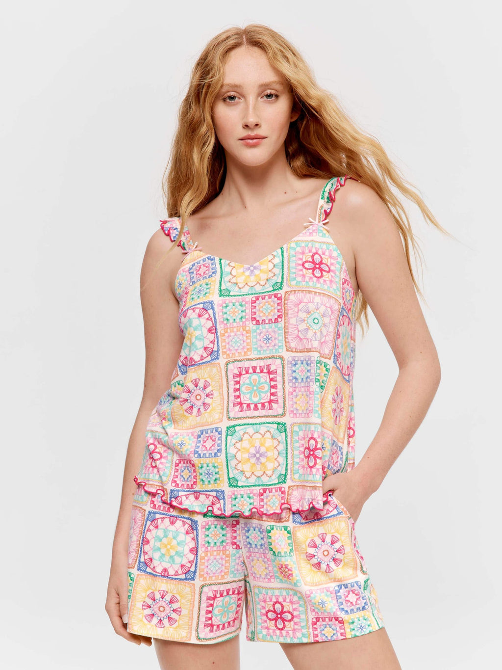 Crochet Tank multi