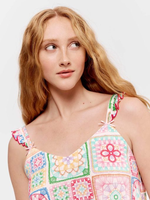 Crochet Tank multi