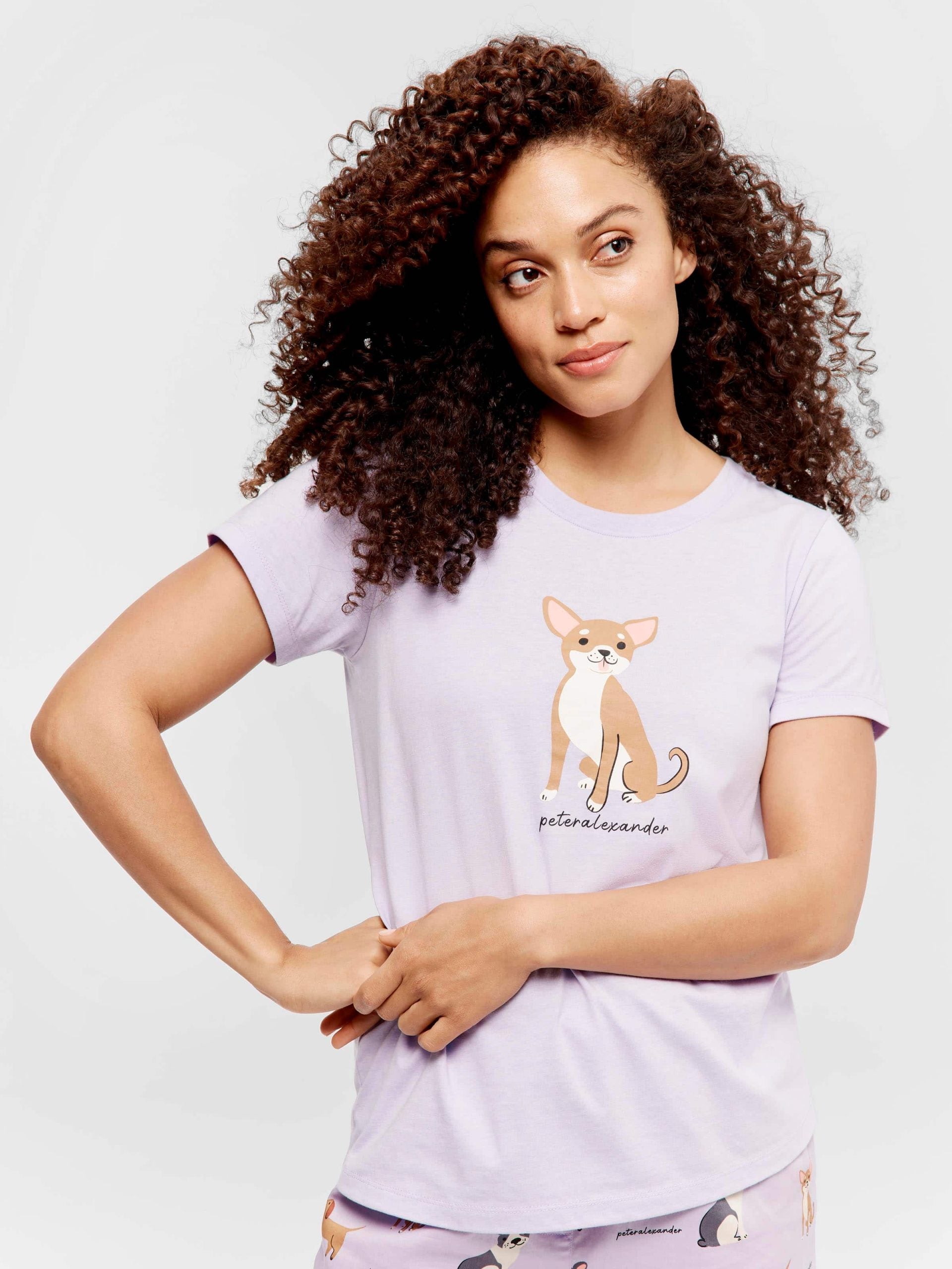 Lilac Dog Tee lilac
