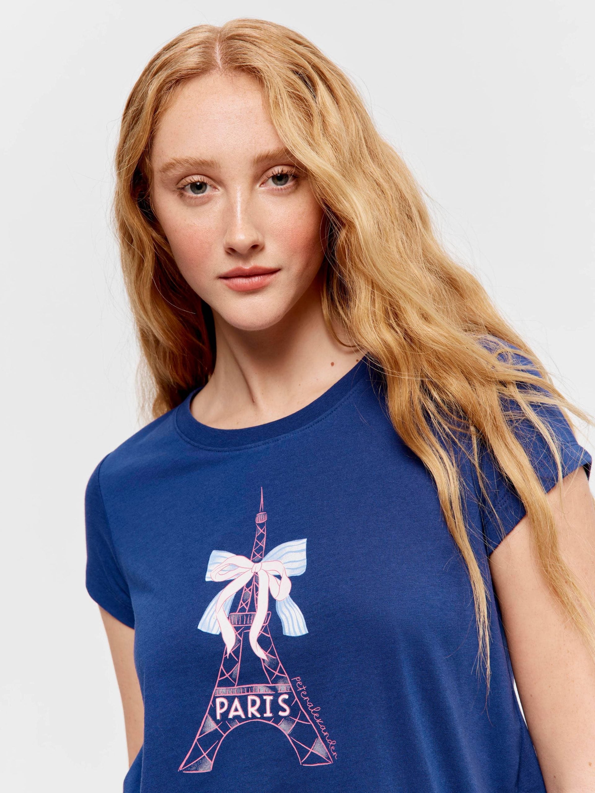 Paris Tee navy