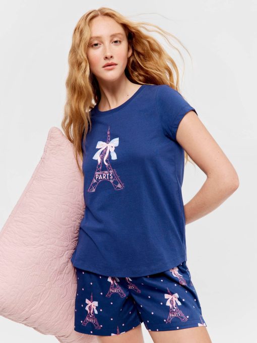 Paris Tee navy