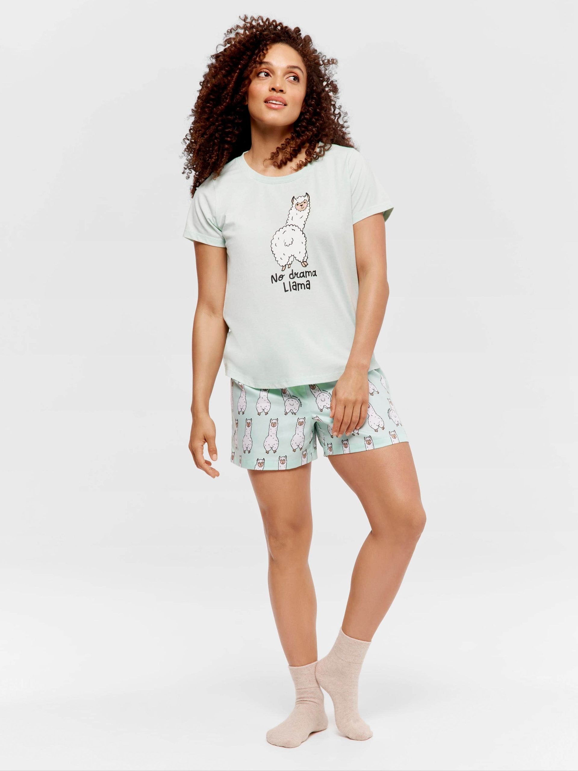 Mint Llama Tee mint