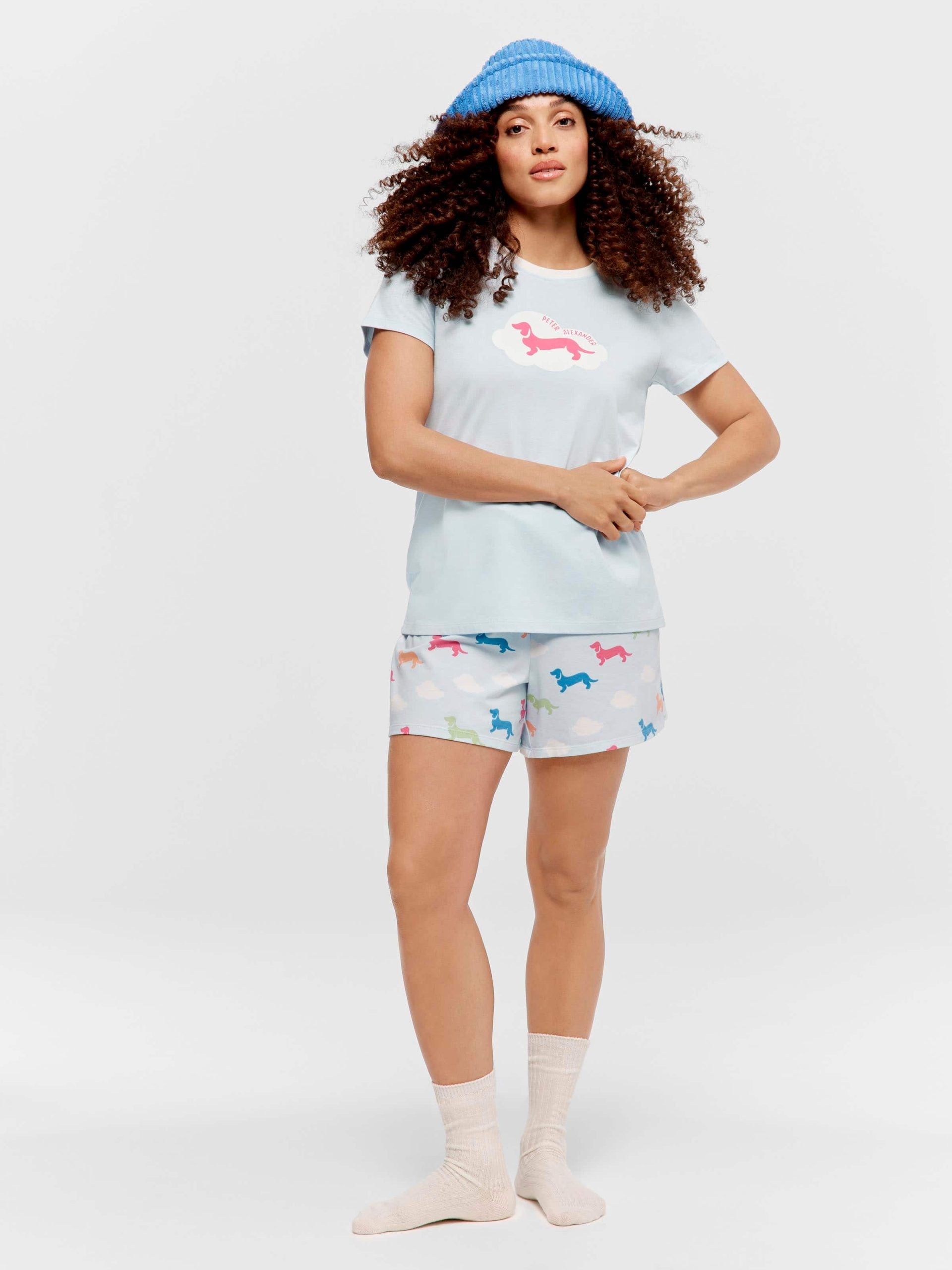 Cloud Penny Tee blue