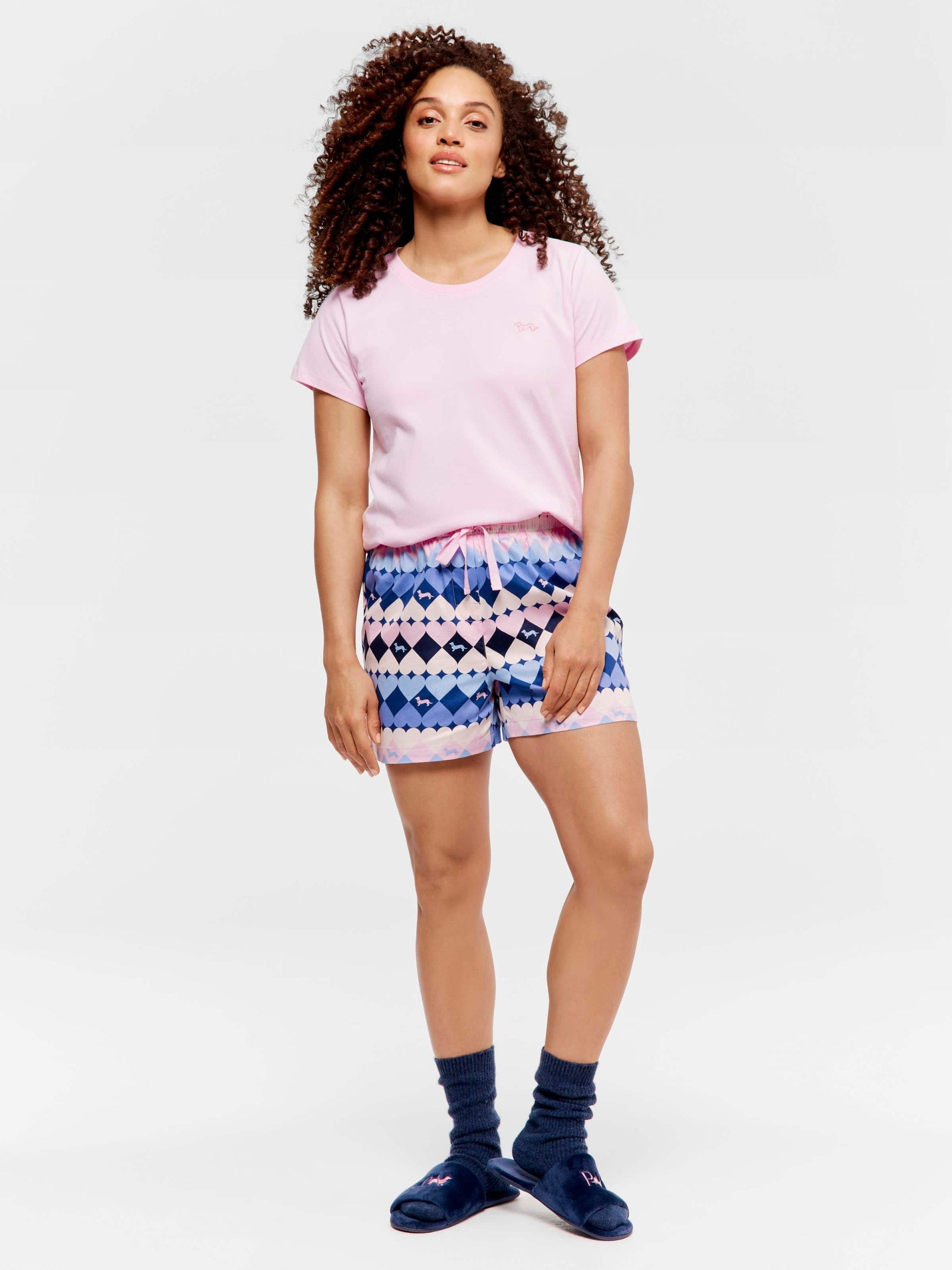 Heart Penny Mid Short multi