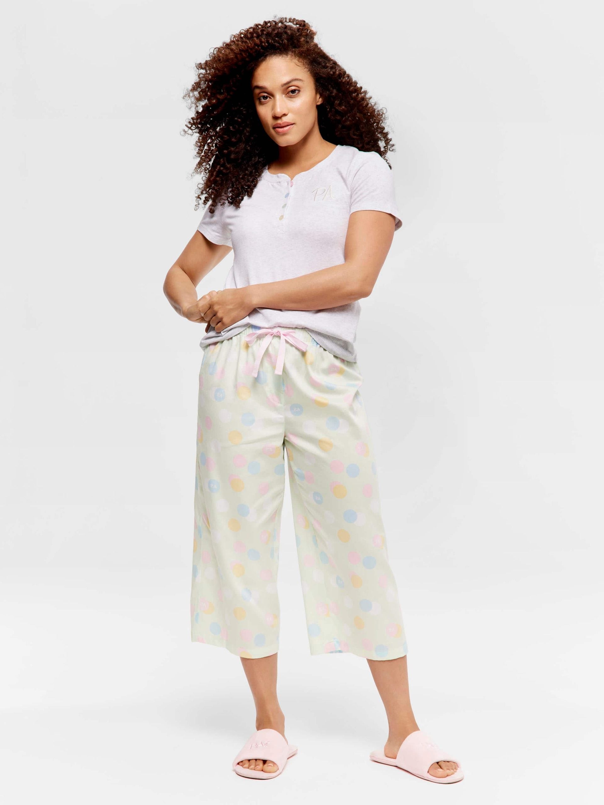 Mint Spot 3/4 Pj Pant multi