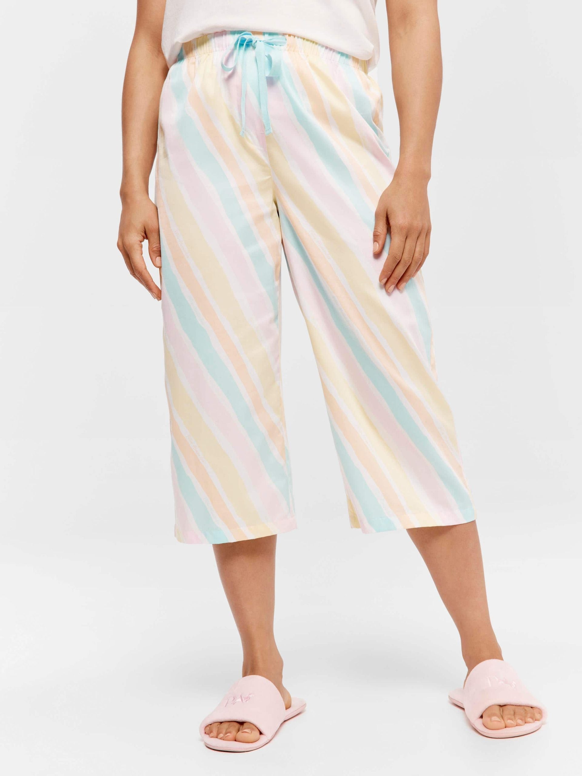 Paint Stripe 3/4 Pj Pant multi