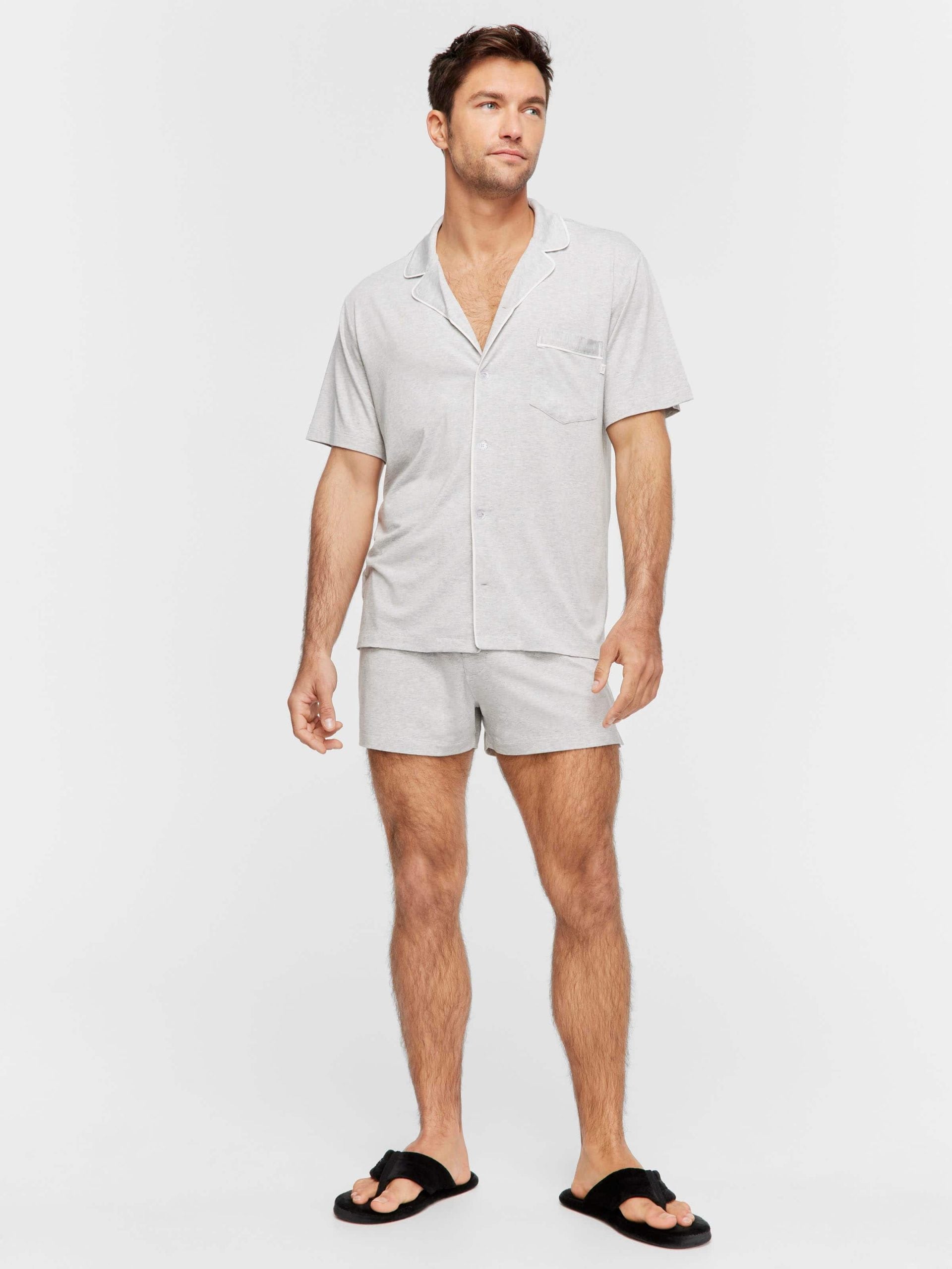 Grey Marle Knit Shirt greymarle