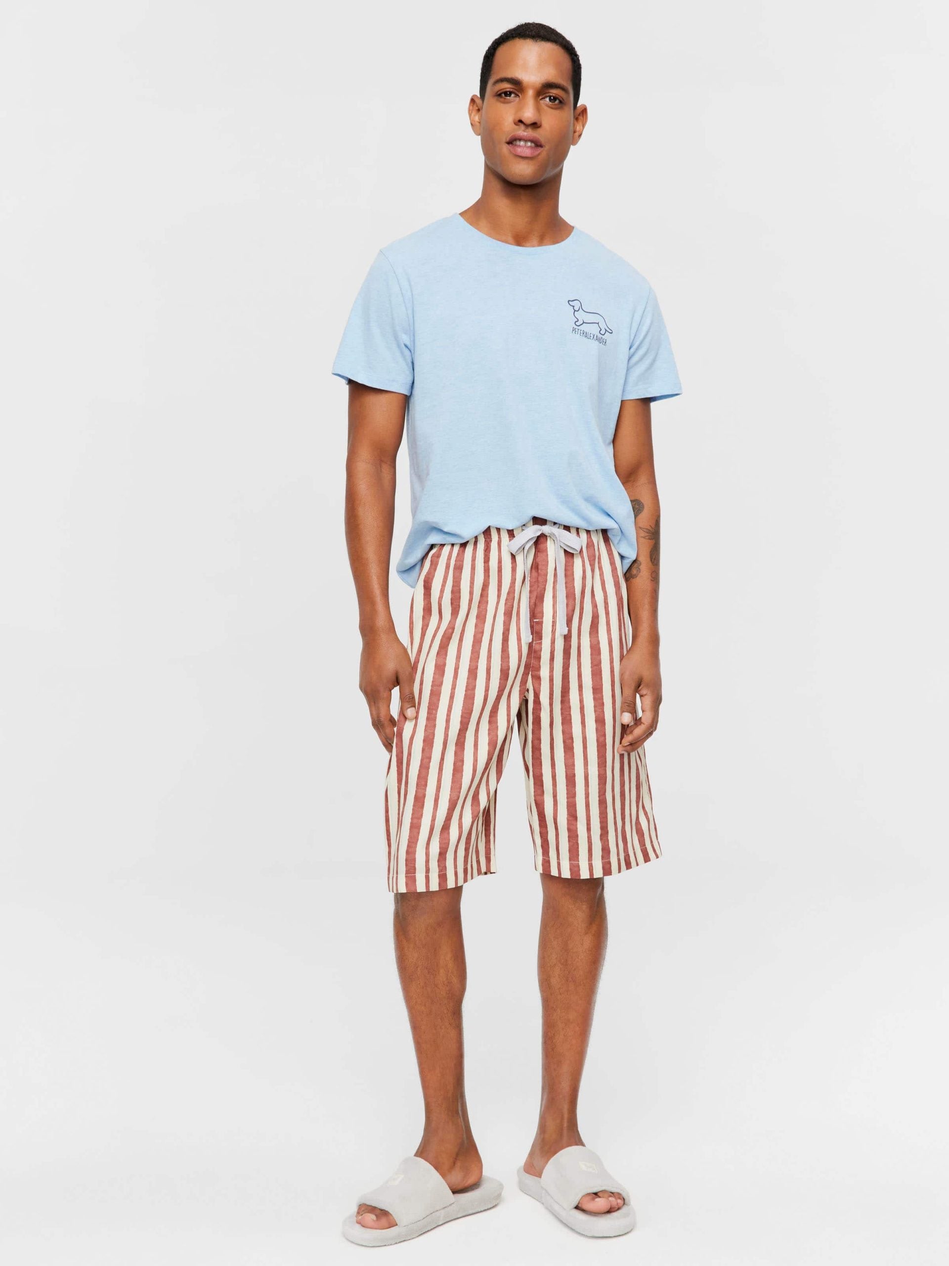 Painted Stripe Sleep Short multi