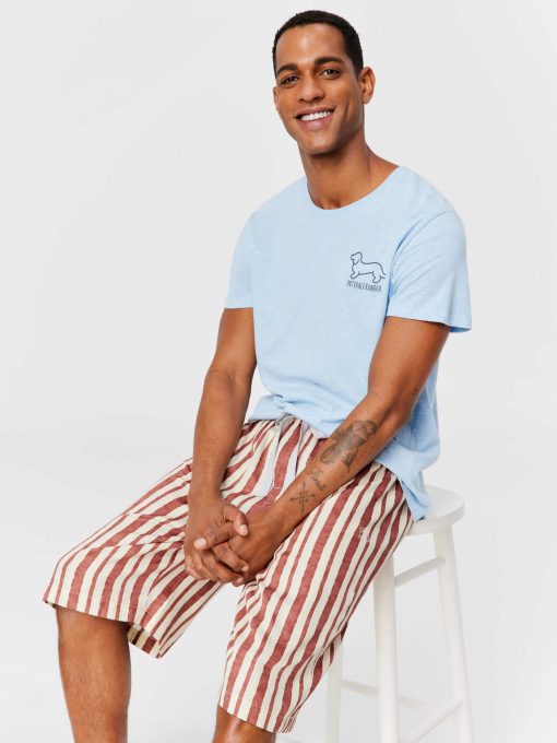Painted Stripe Sleep Short multi
