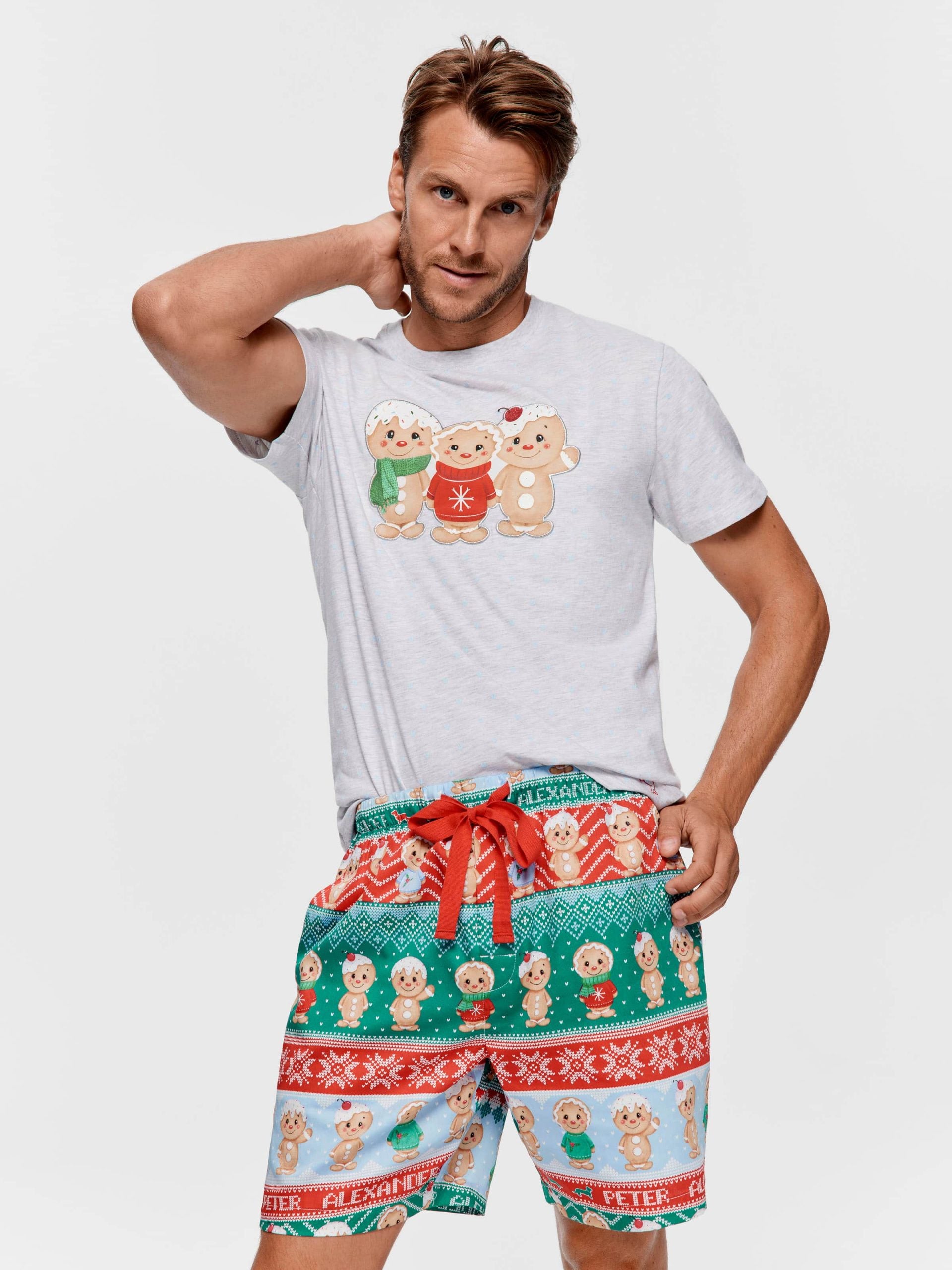 Gingerbread Short Sleeve Set multi