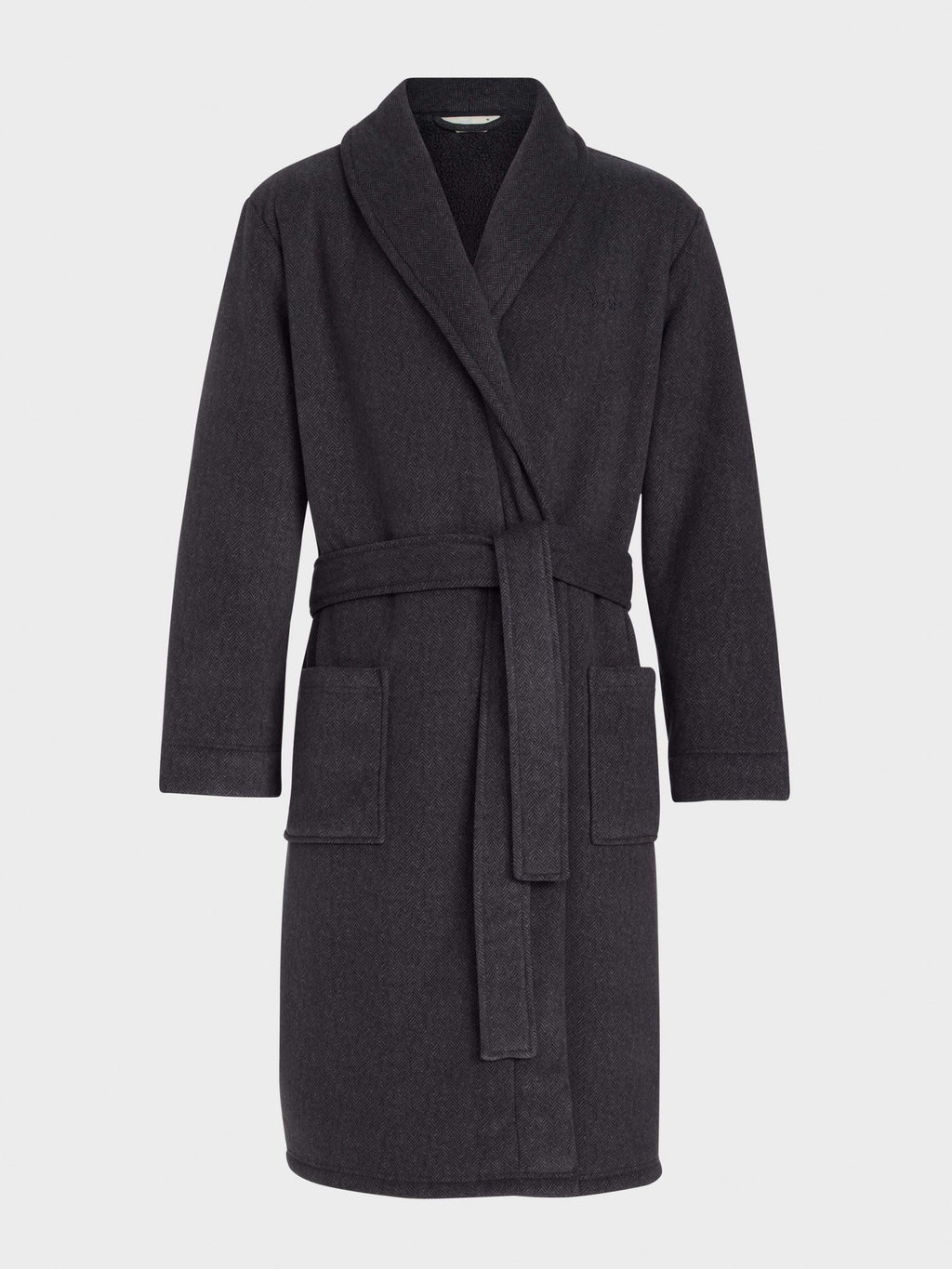 Charcoal Herringbone Gown charcoal