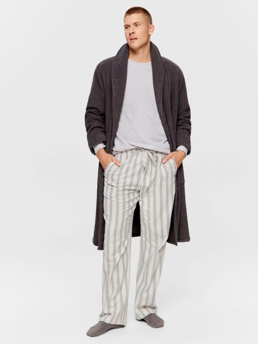 Grey Stripe Flannelette Pj Pant multi