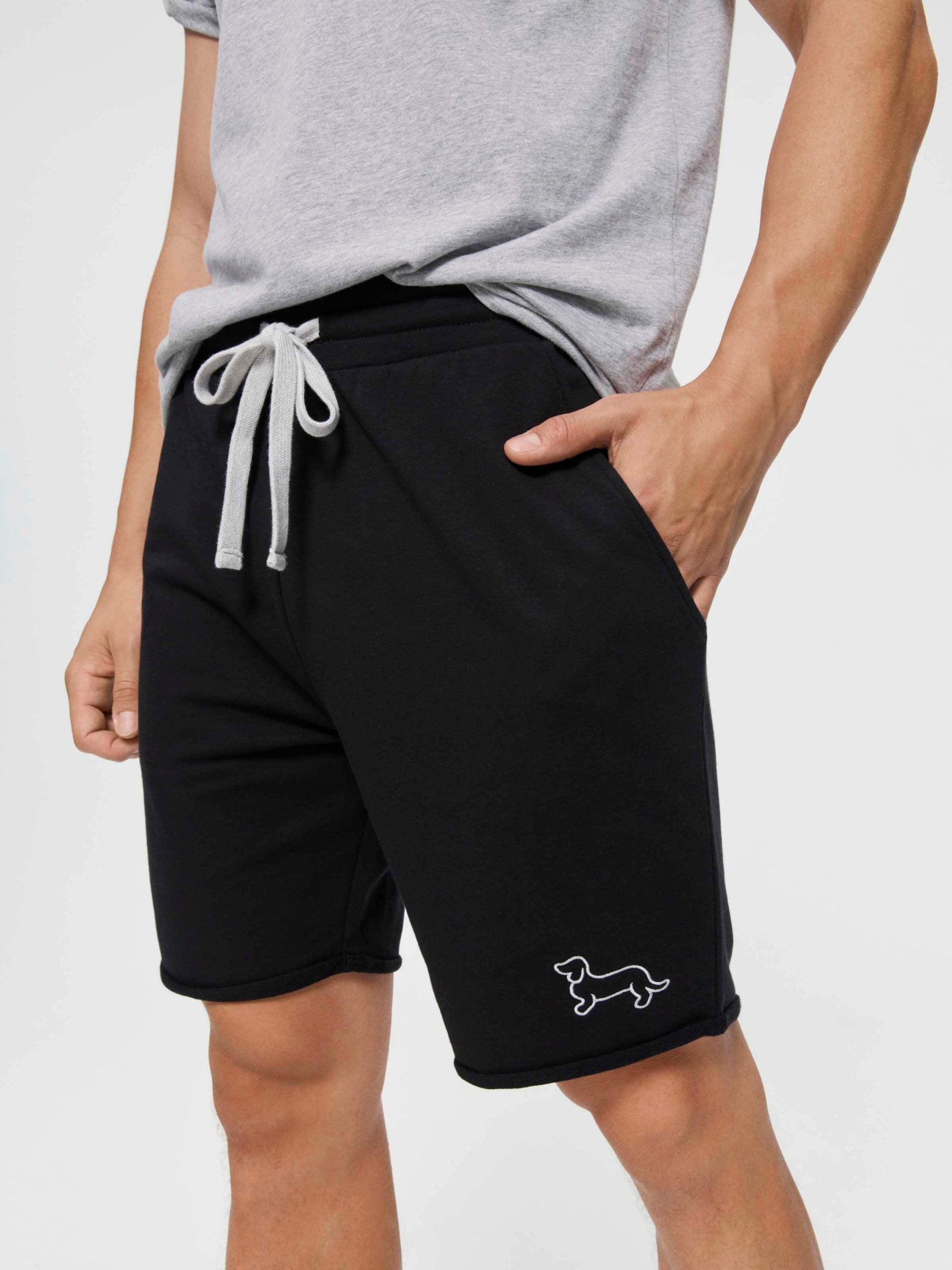 P.A. Black Cut Off Sweat Short black