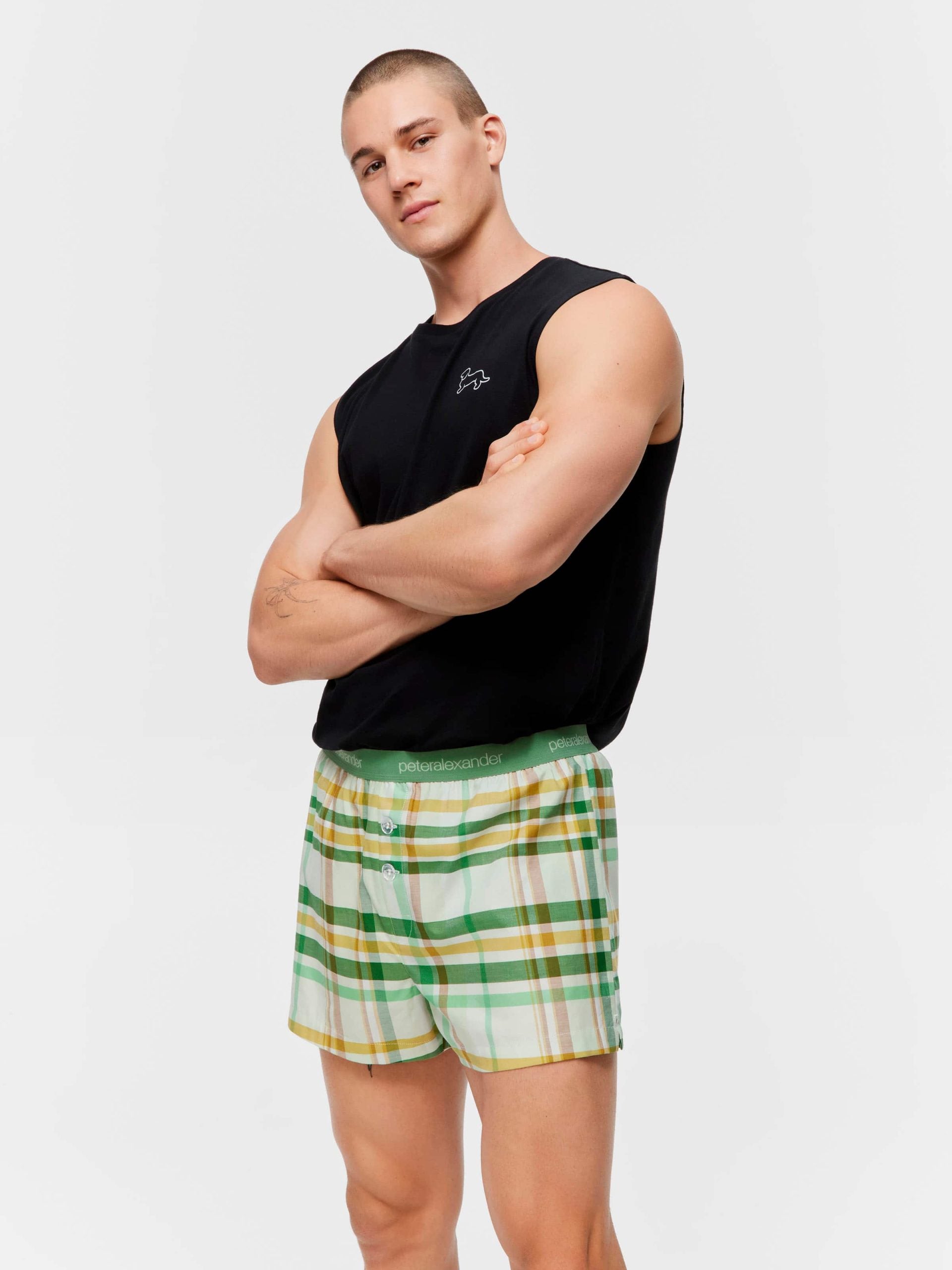 Green Check Boxer Short multi