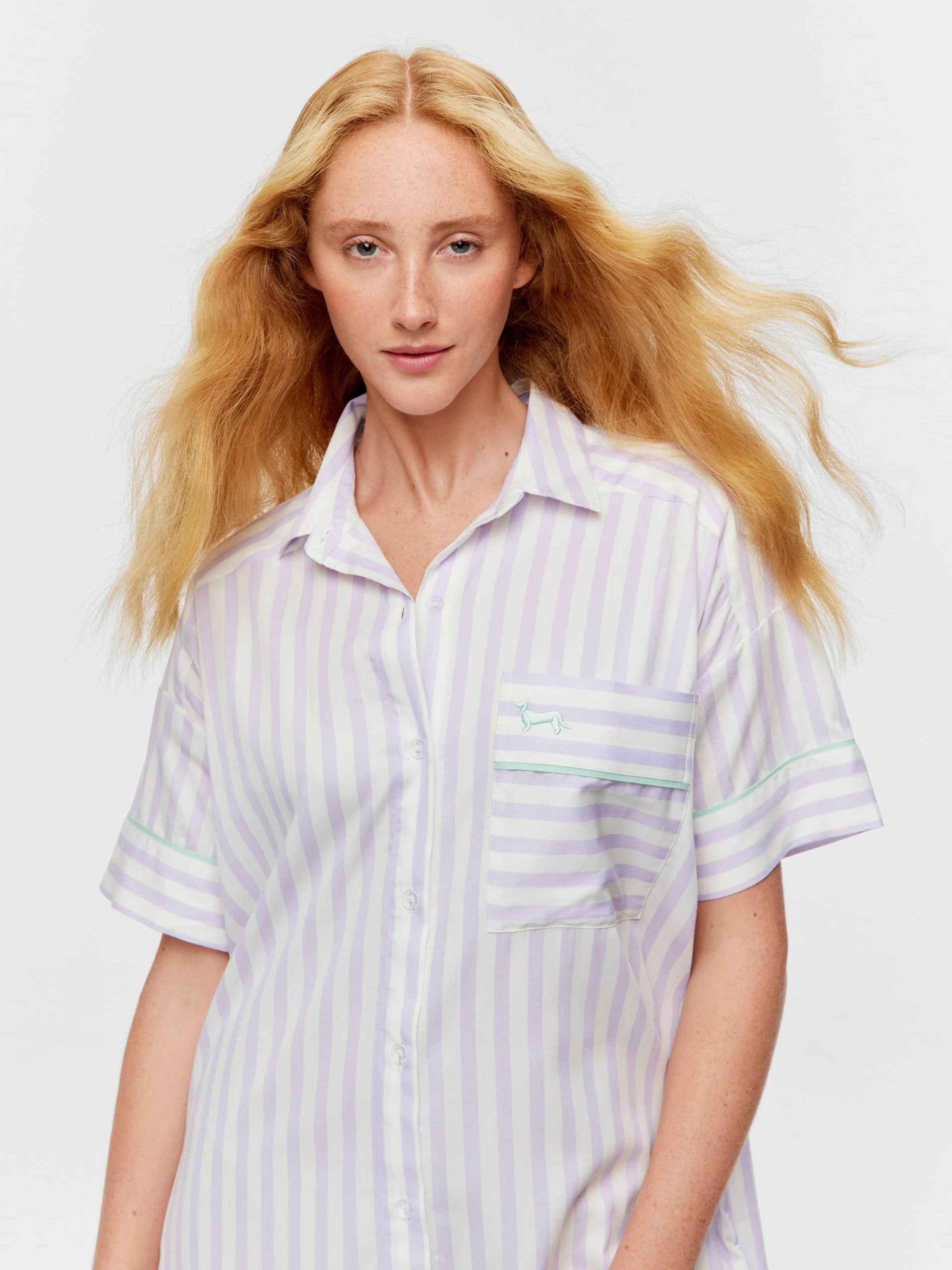 Lilac Candy Stripe Nightshirt multi