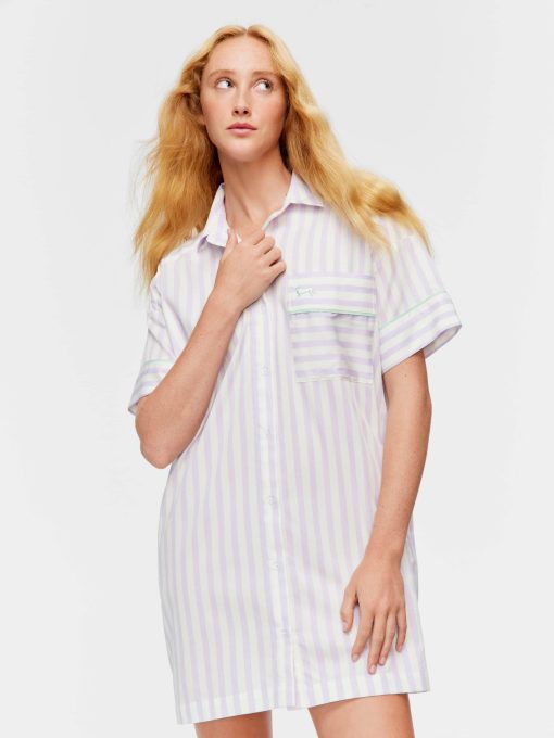 Lilac Candy Stripe Nightshirt multi