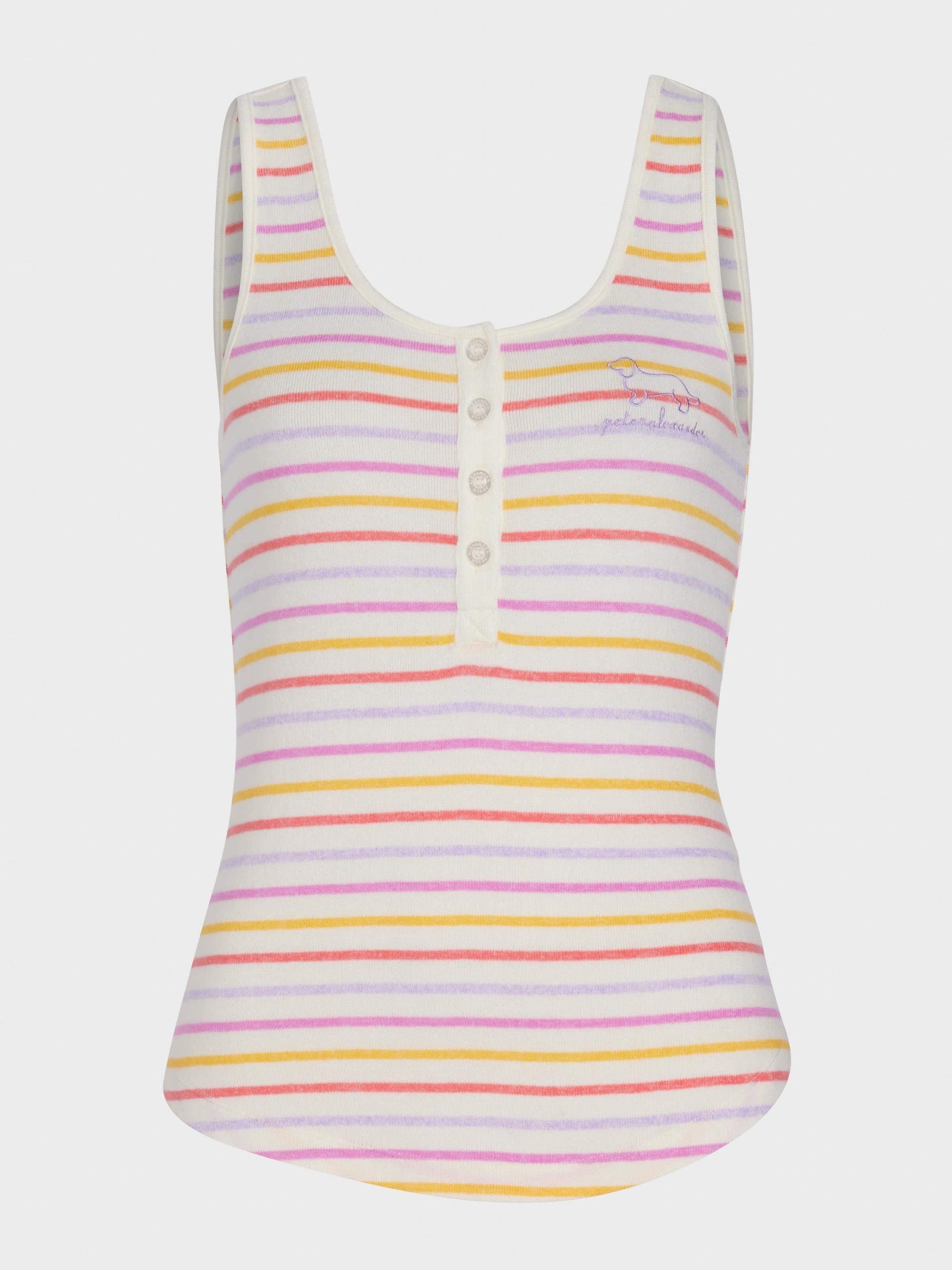Fuzzy Stripe Tank multi