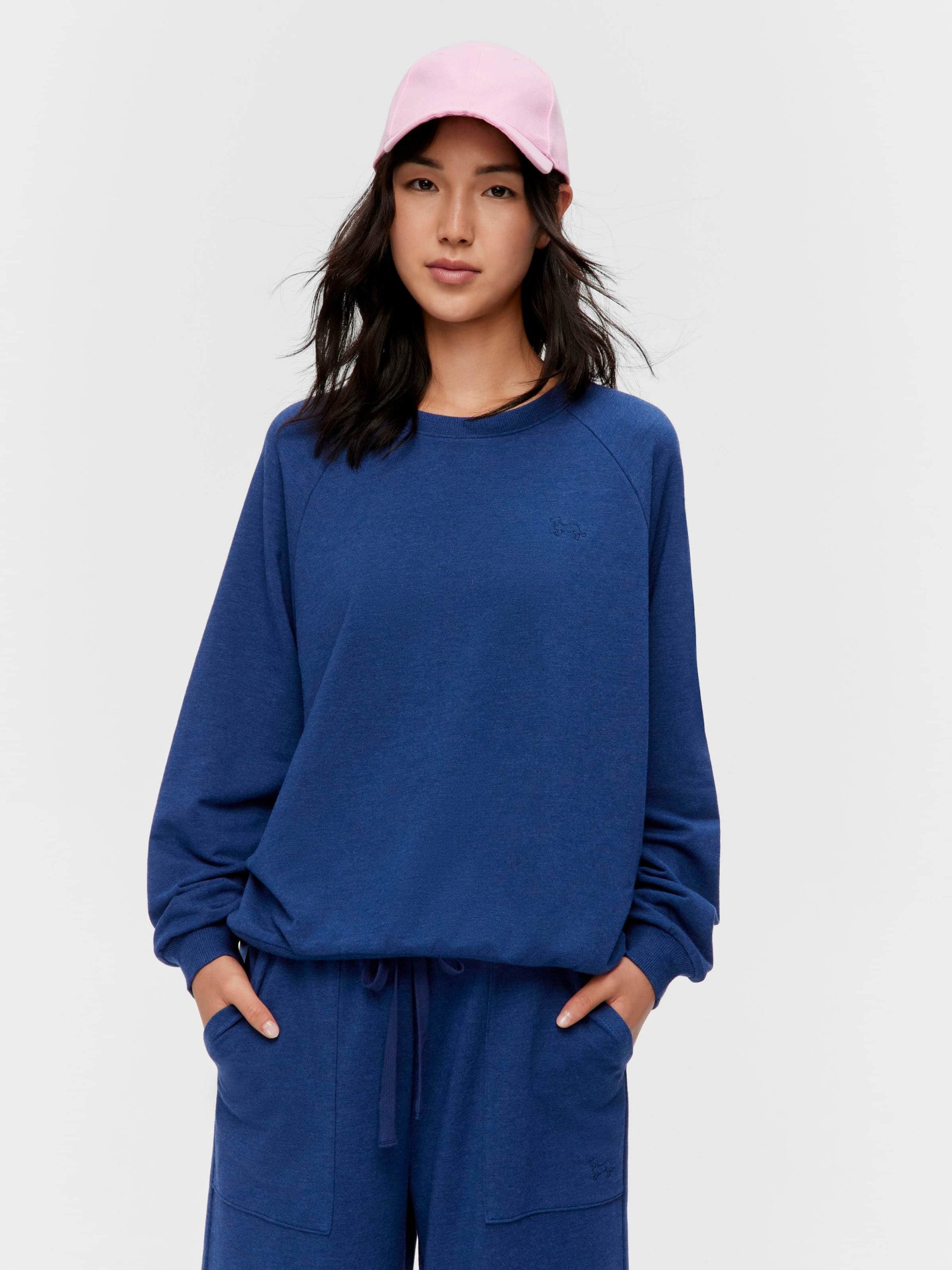 Navy Track Sweater navy