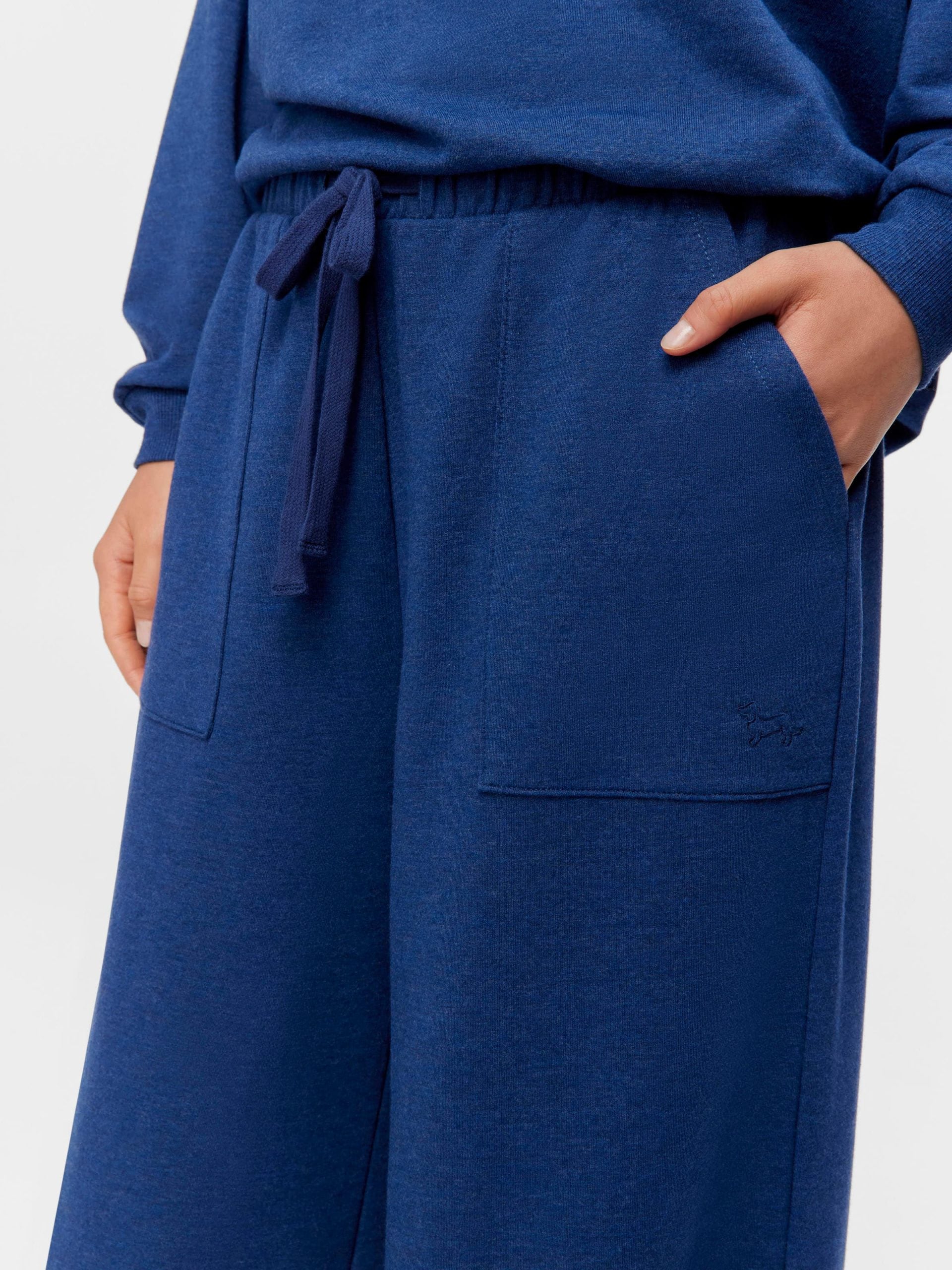 Navy Track Wide Leg Pj Pant navy