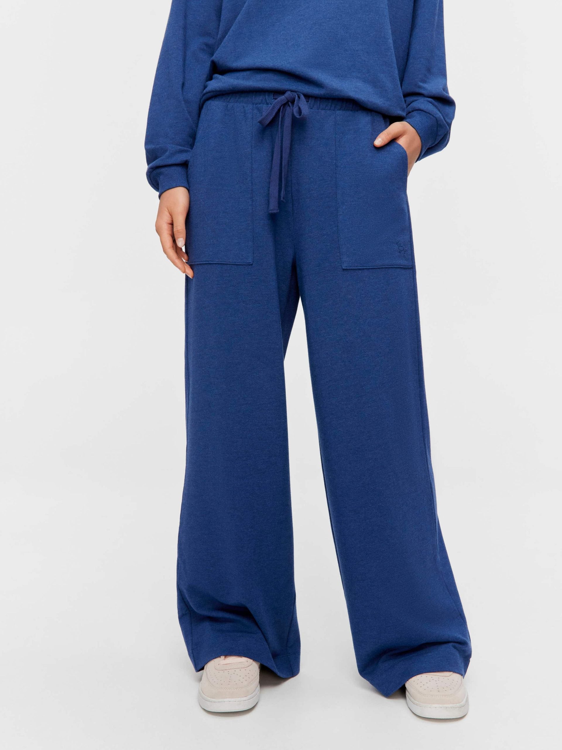 Navy Track Wide Leg Pj Pant navy