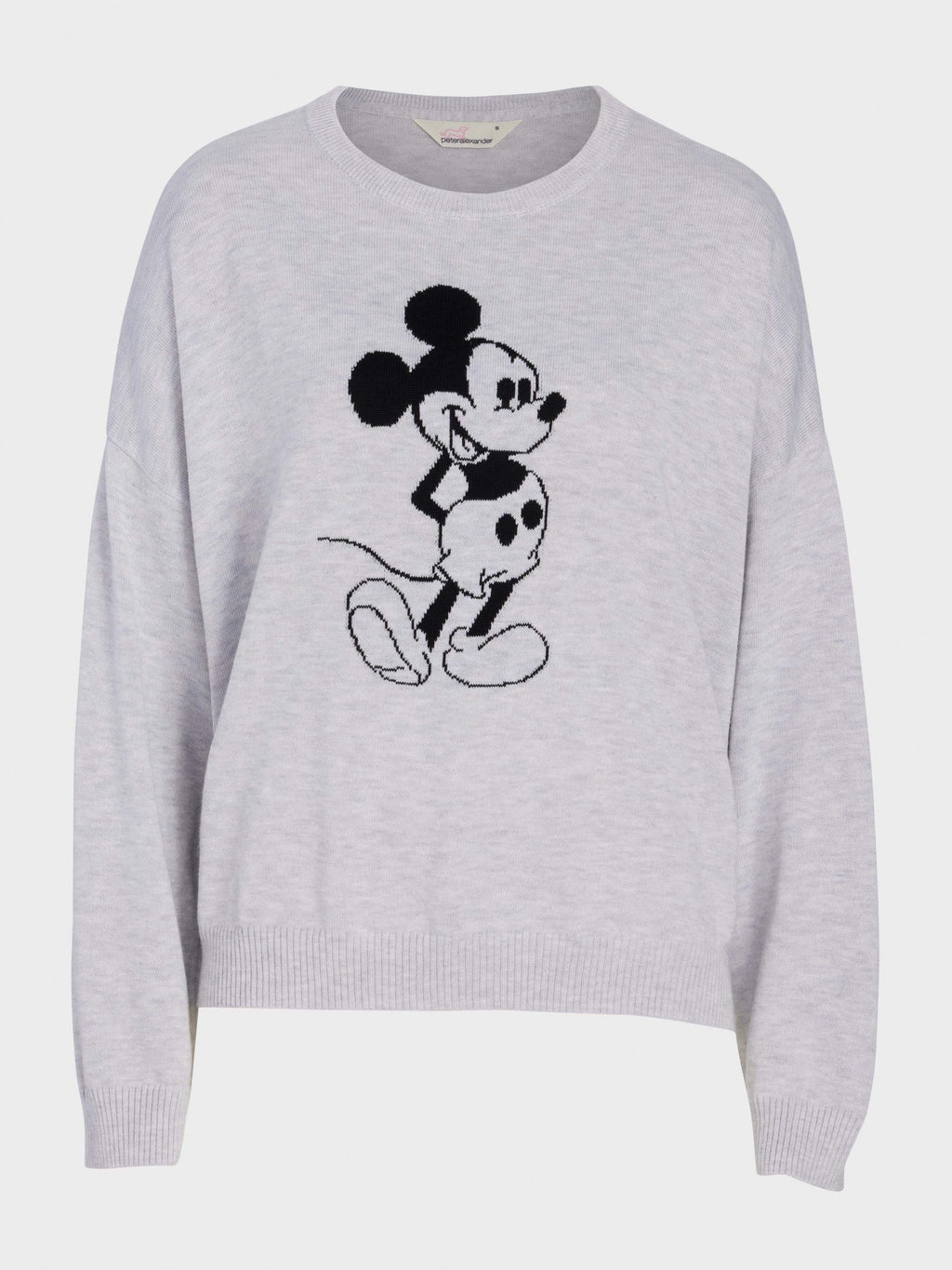 Mickey Mouse Knit Sweater Grey Marle