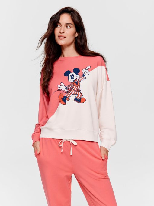 Mickey Mouse Track Sweater Red