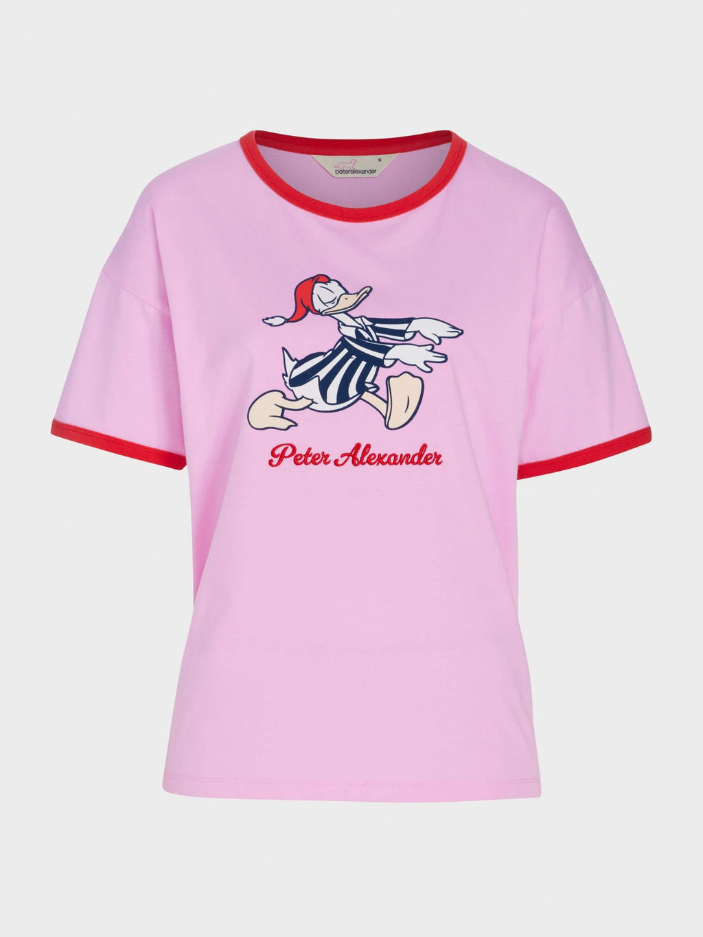 Sleepy Donald Duck Oversized Tee Pink