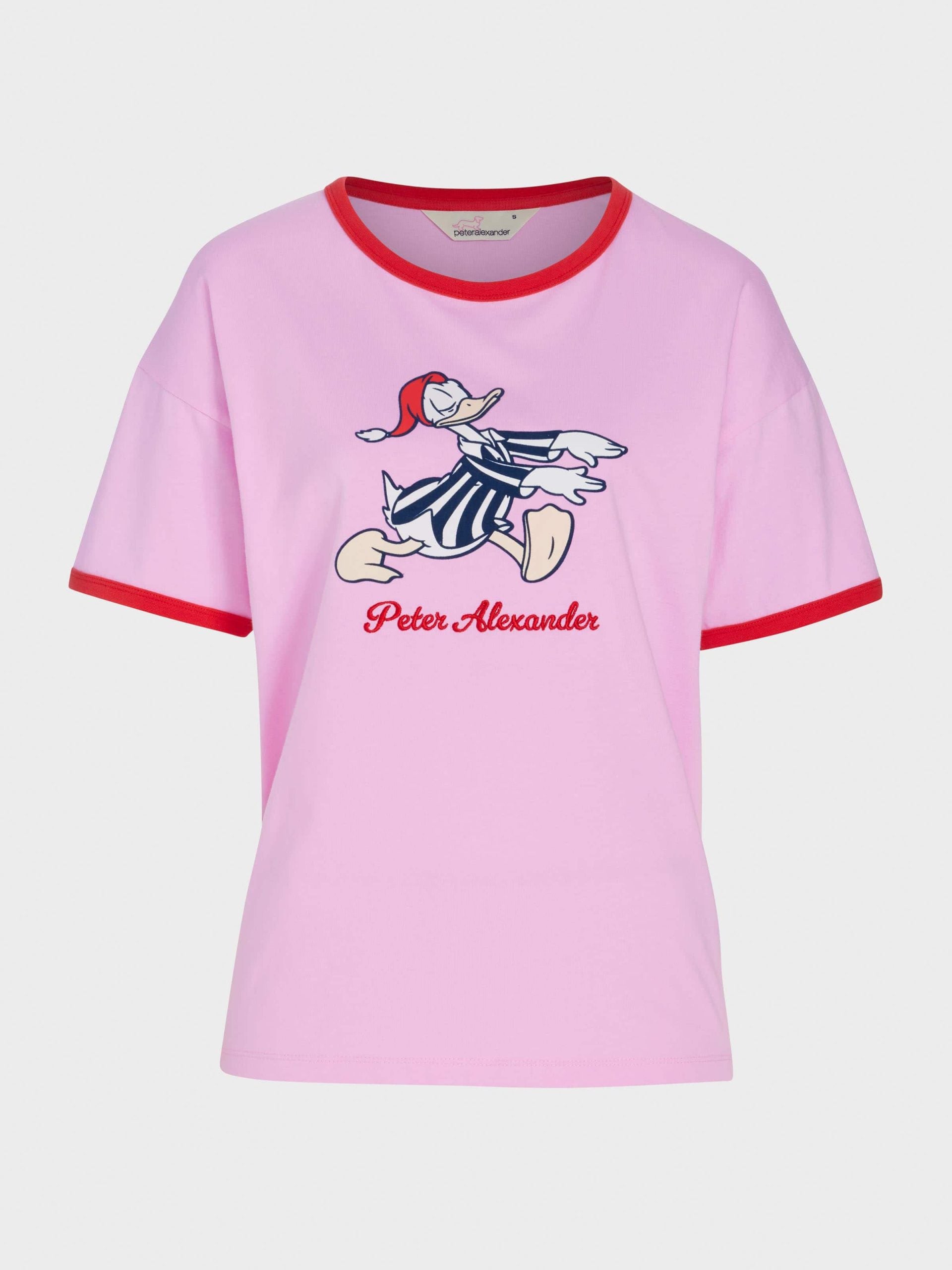 Sleepy Donald Duck Oversized Tee Pink