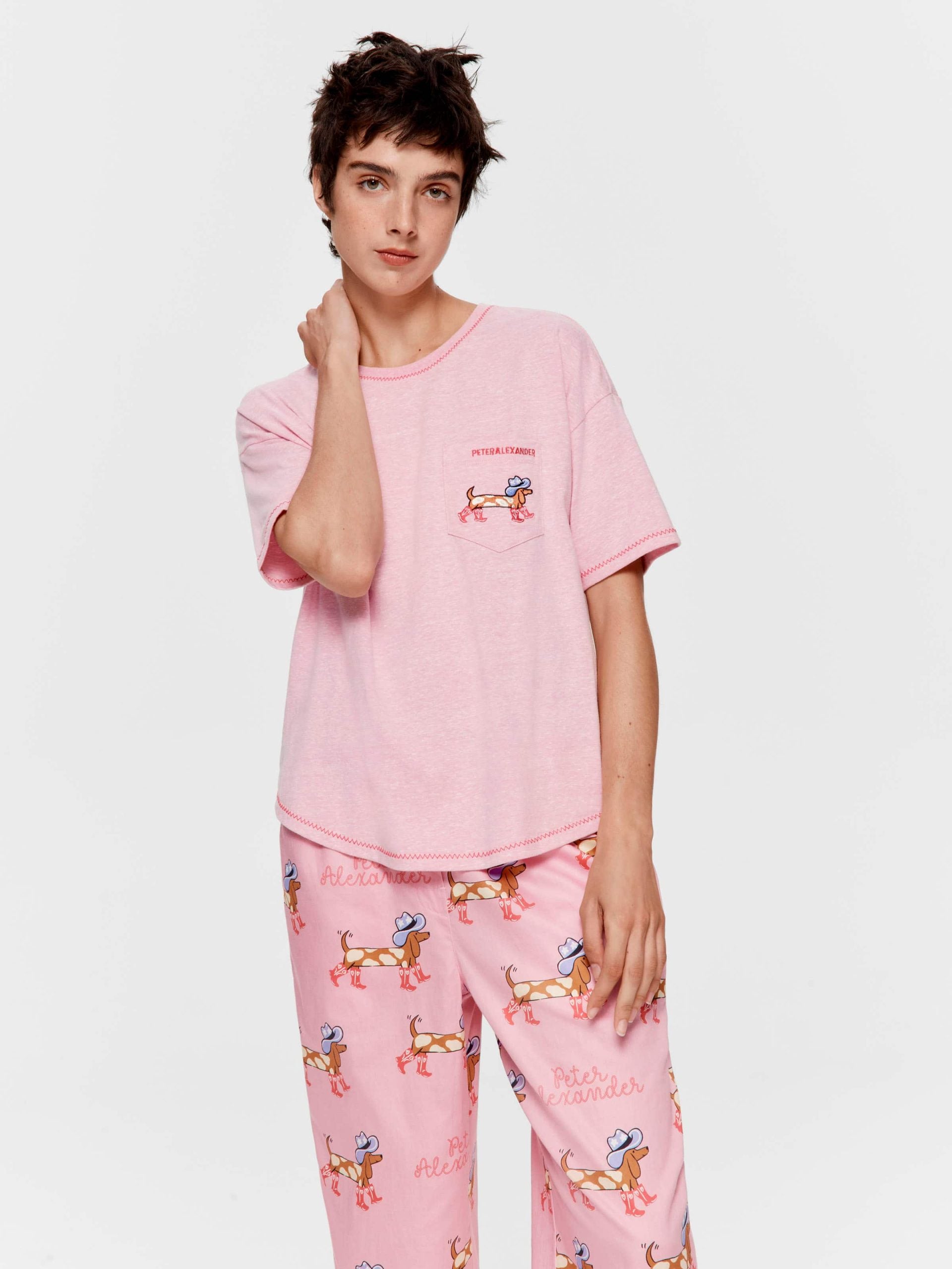 Cowdog Tee Pale Pink